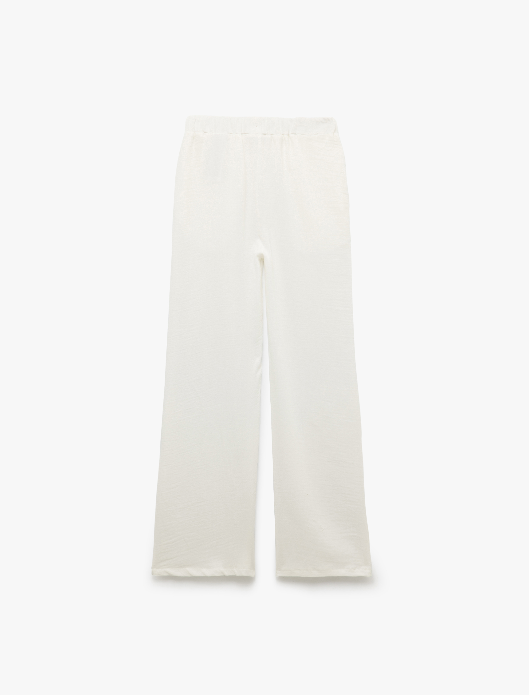   Beli Bağcıklı Cepli Rahat Kesim Pantolon