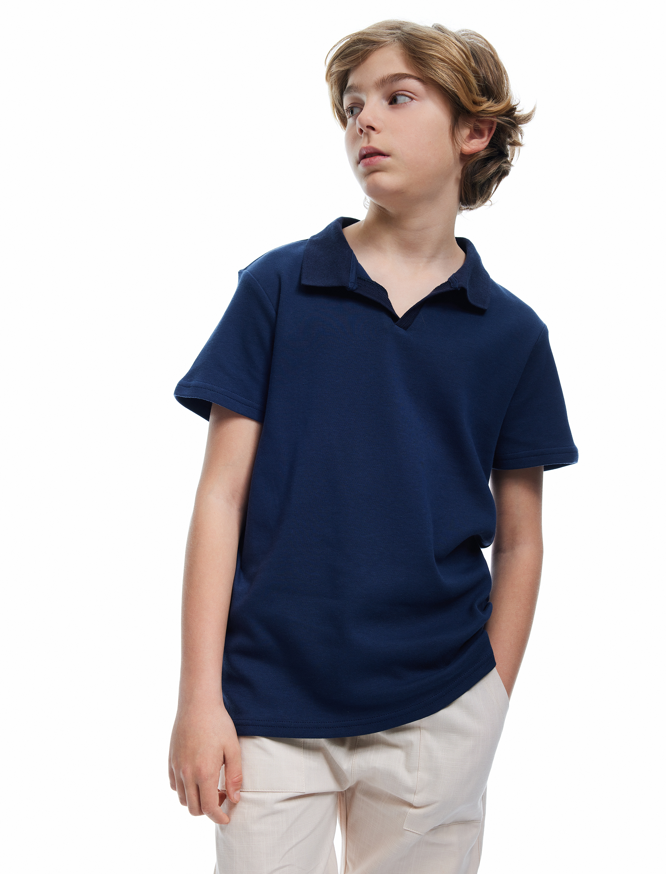  Erkek Çocuk Beli Bağcıklı Cep Detaylı Pamuklu Pantolon