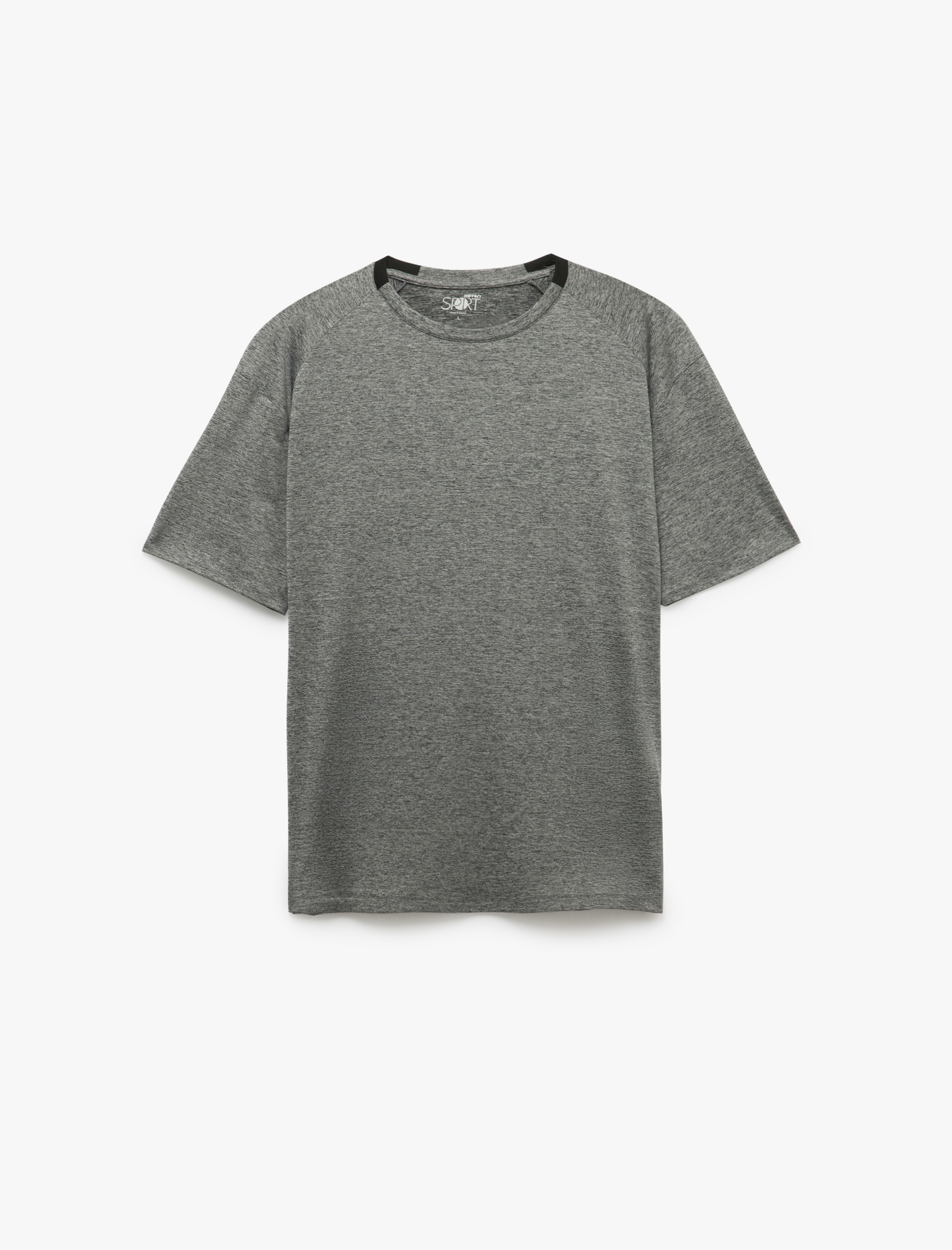   Kısa Kollu Arkası Baskılı Bisiklet Yaka Spor Tişört