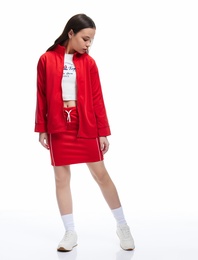 Beli Lastikli Bağlamalı Mini Etek