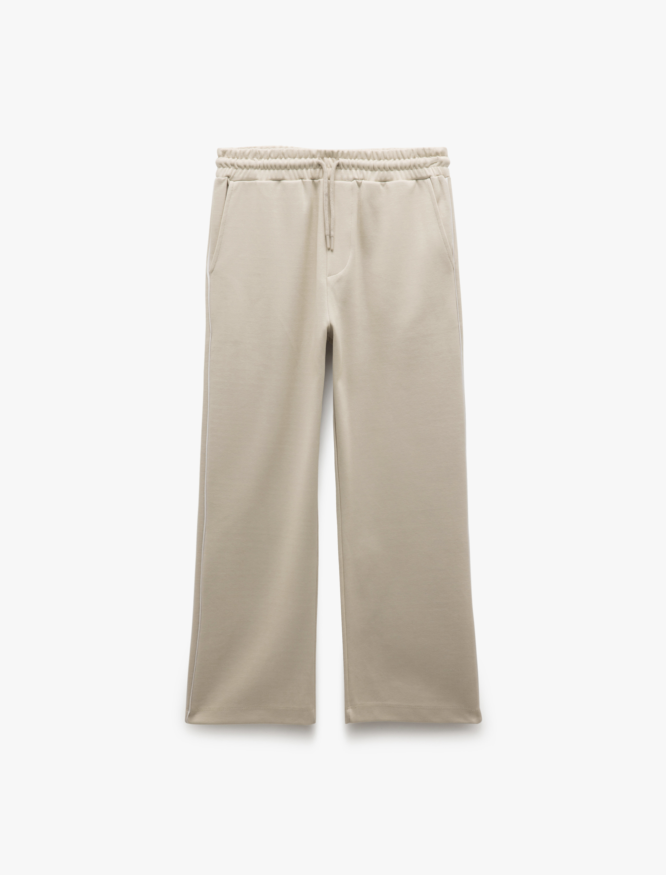   Cep Detaylı Pamuk Karışımlı Biyeli Beli Bağcıklı Eşofman Altı