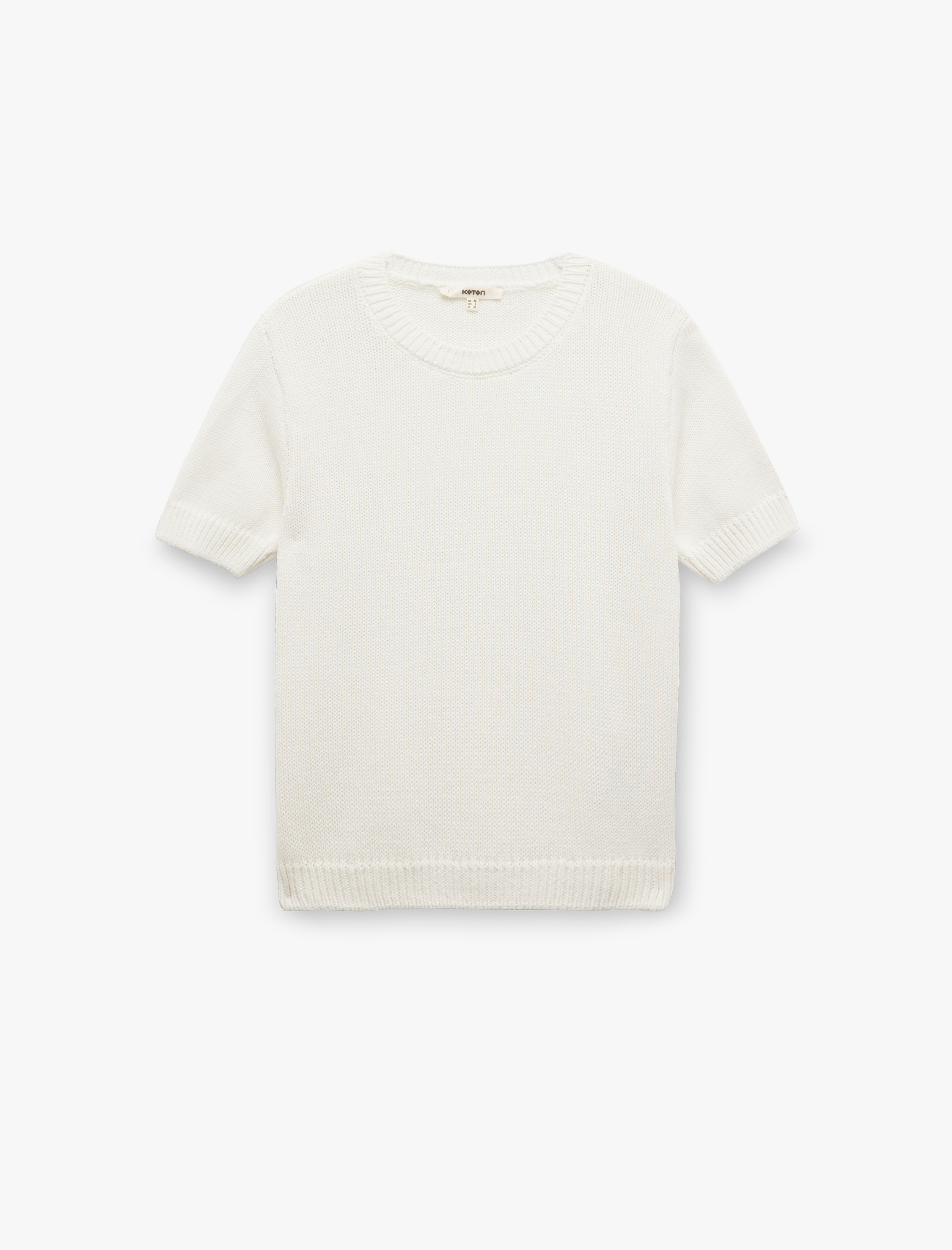   Bisiklet Yaka Kısa Kollu Triko Kazak