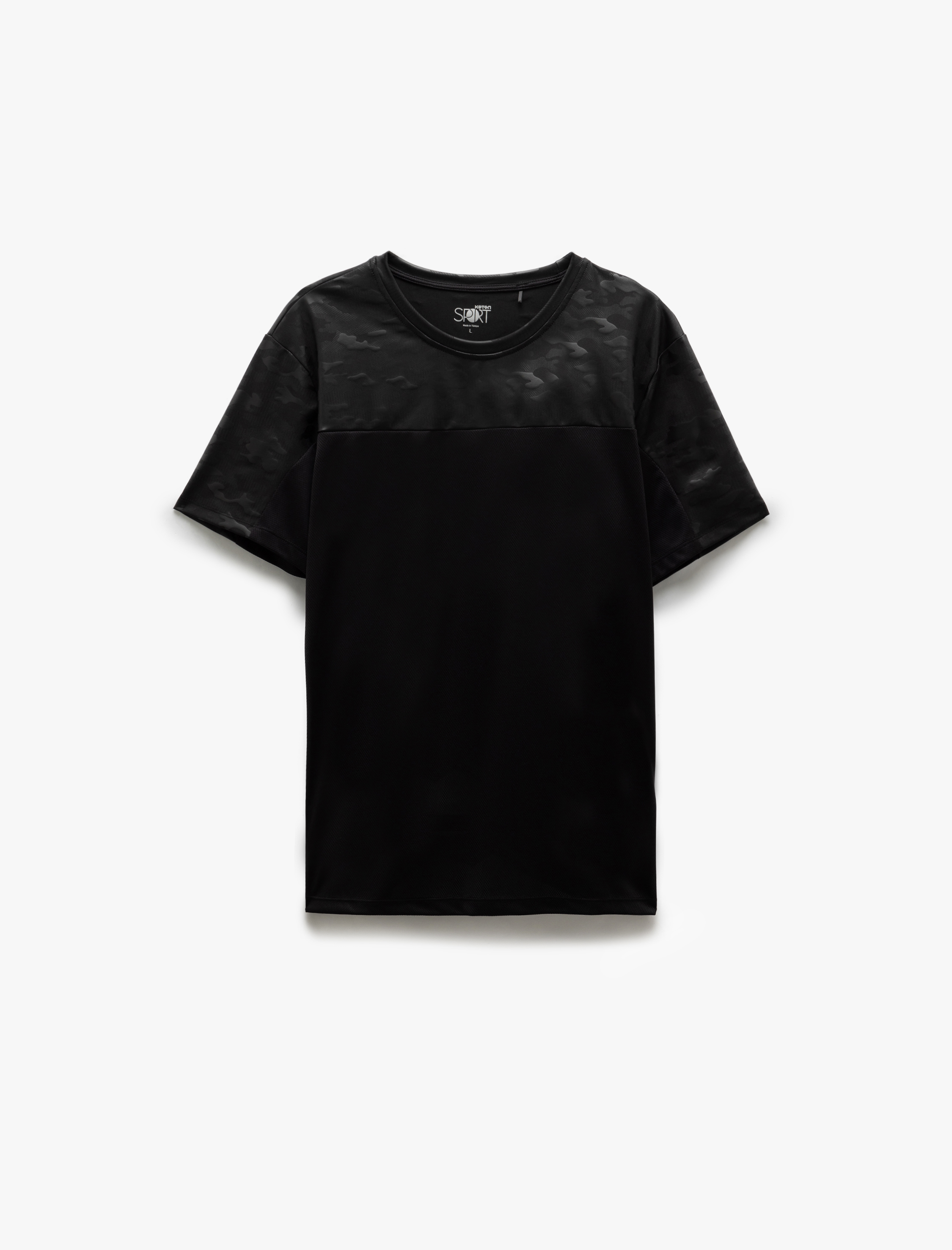   Kısa Kollu Bisiklet Yaka Oversize Spor Tişört