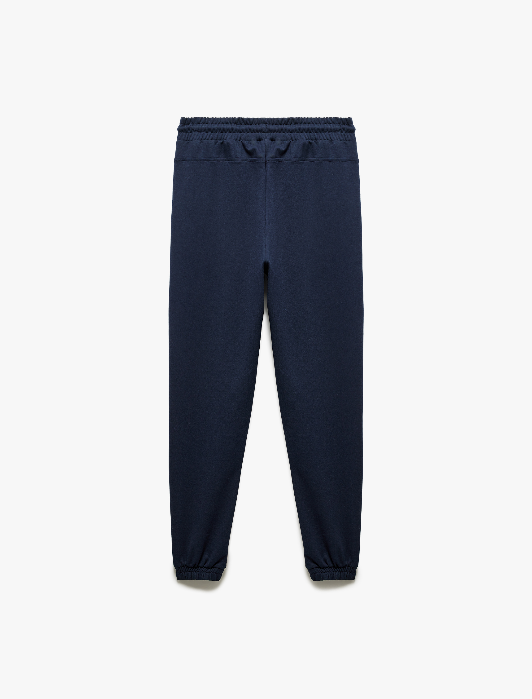   Fermuarlı Cepli Pamuklu Dikiş Detaylı Beli Bağcıklı Jogger Eşofman Altı