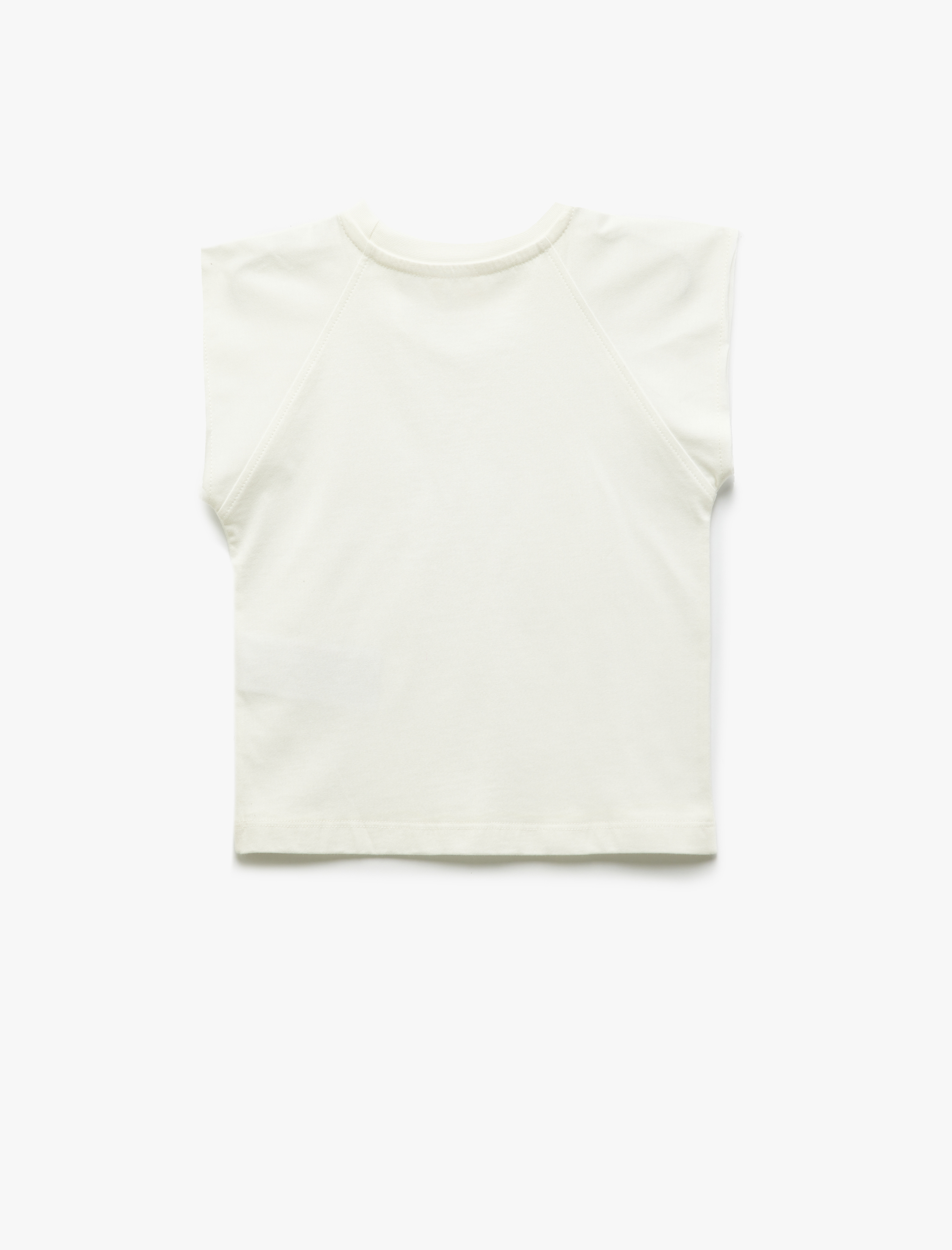  Kız Çocuk Basic Tişört Kısa Kollu Bisiklet Yaka Pamuklu