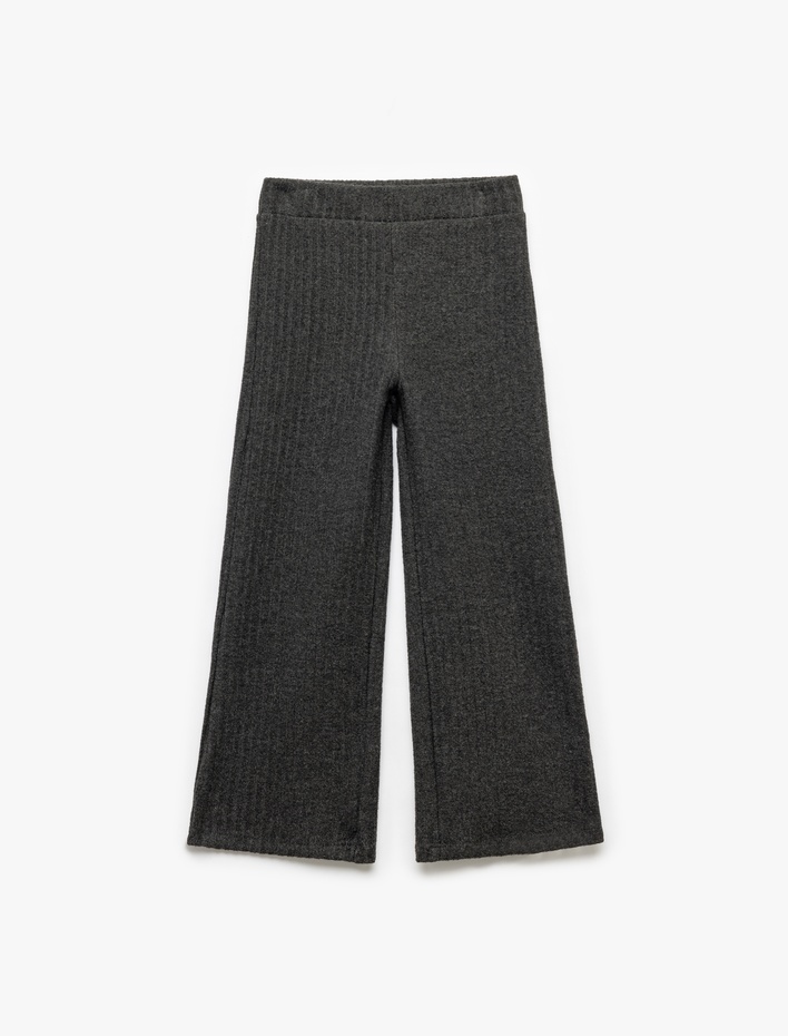 Kız Bebek Beli Lastikli Viskon Karışımlı Basic Tayt