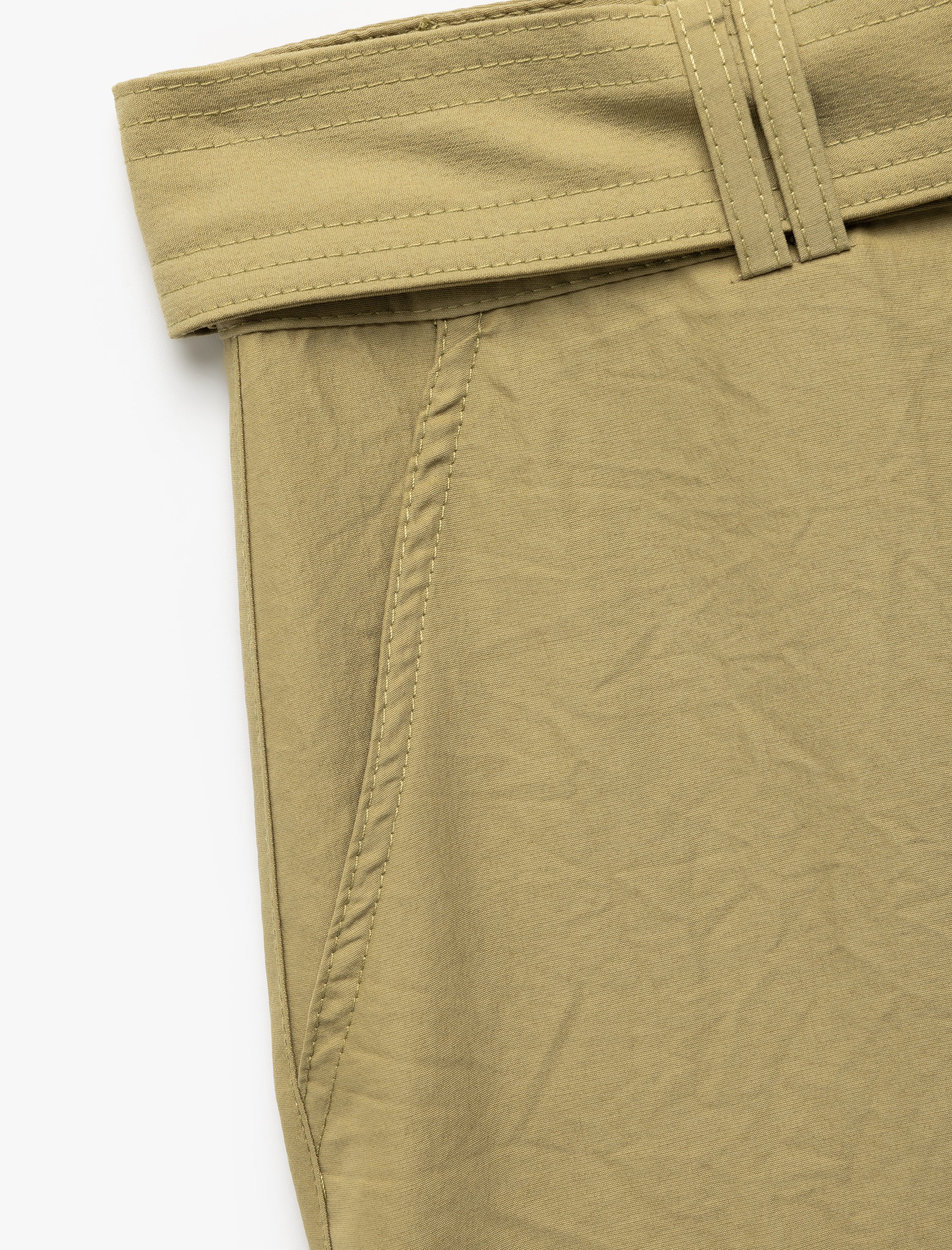   Modal Karışımlı Cep Detaylı Geniş Paça Gabardin Kargo Pantolon