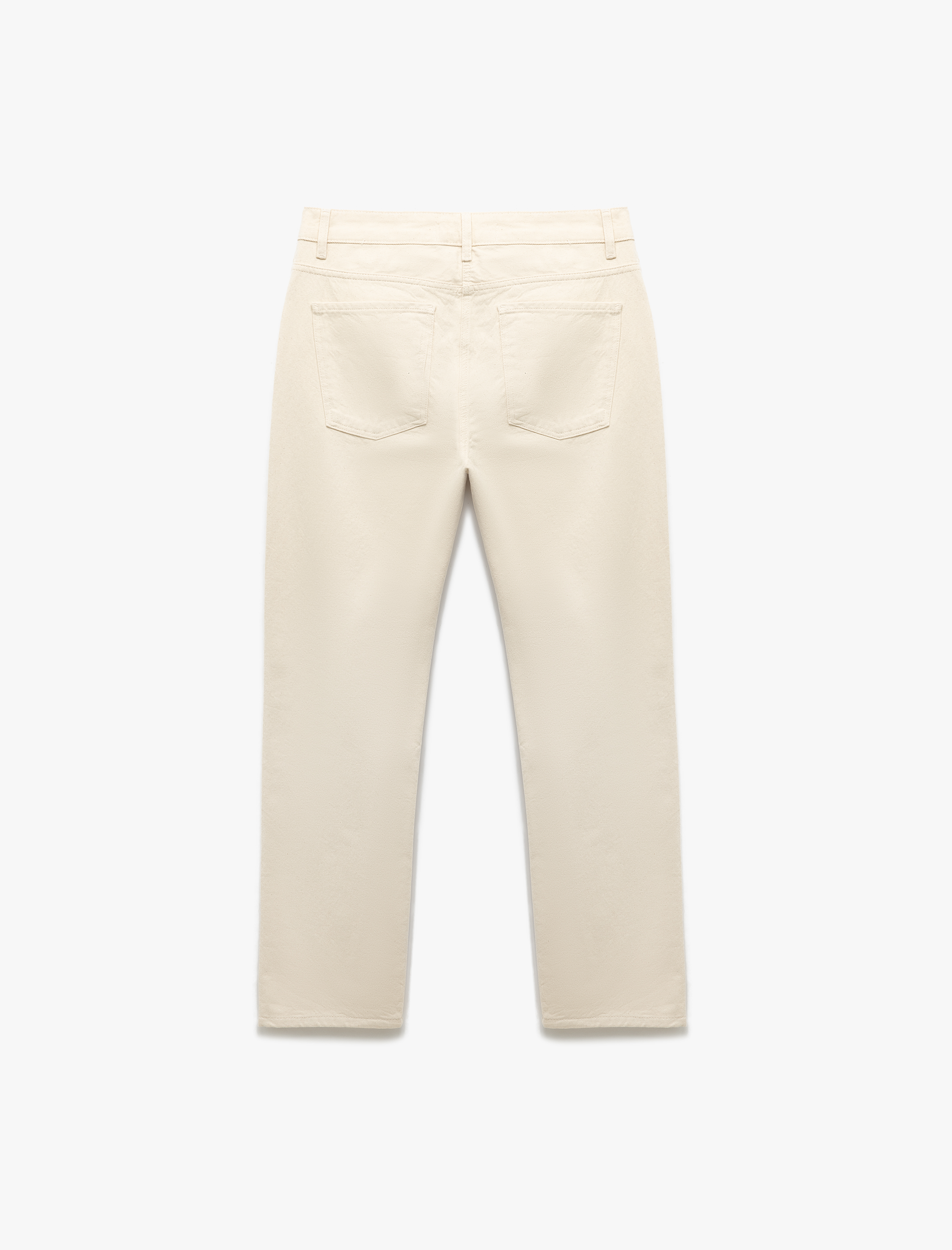   Normal Bel Cep Detaylı Vintage Straight Fit Jean Pantolon