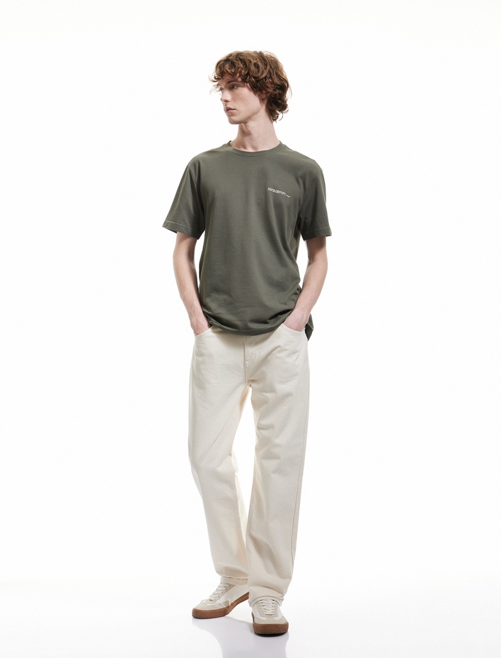  Normal Bel Cep Detaylı Vintage Straight Fit Jean Pantolon