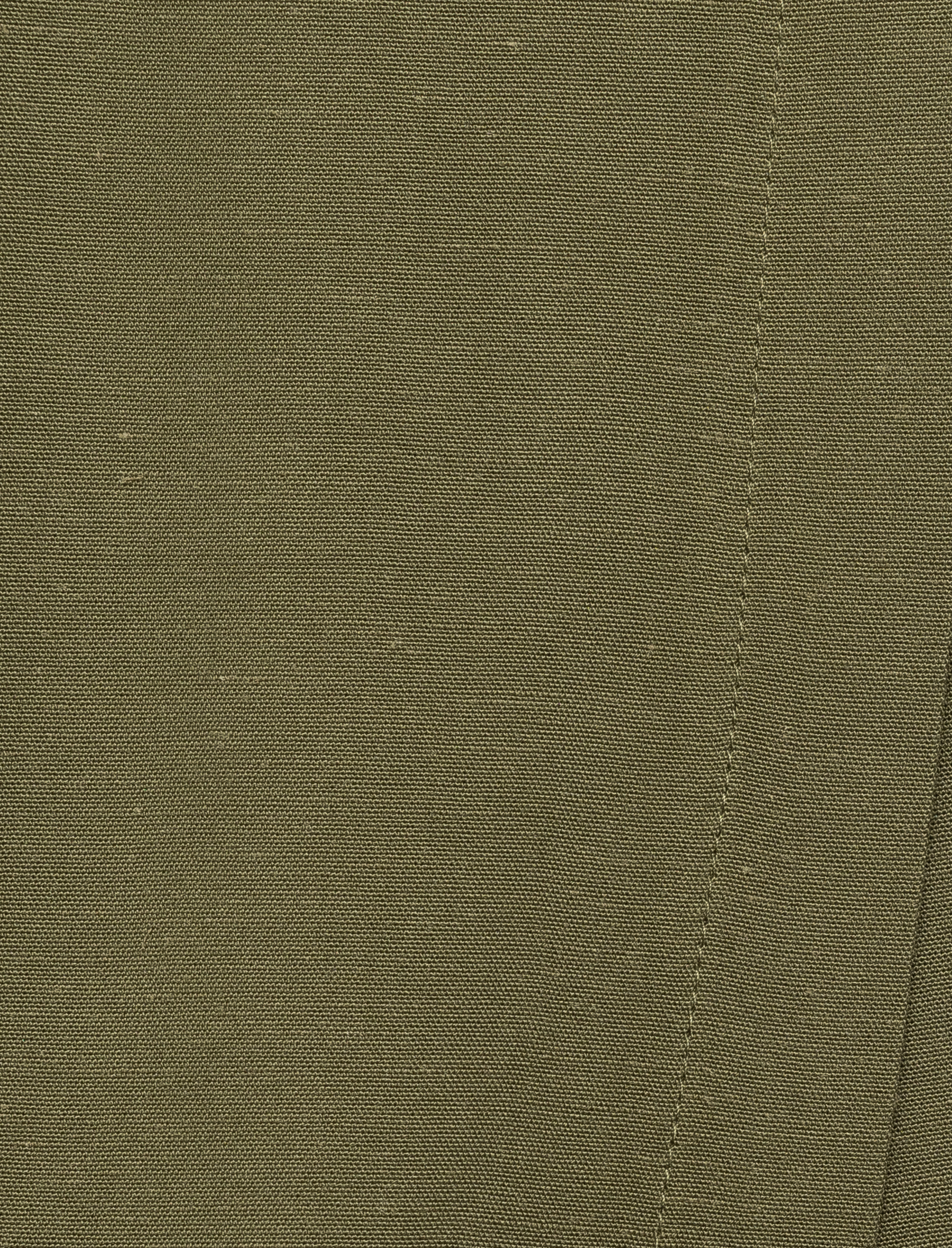   Viskon Keten Karışımlı Kruvaze Mini Şort Etek