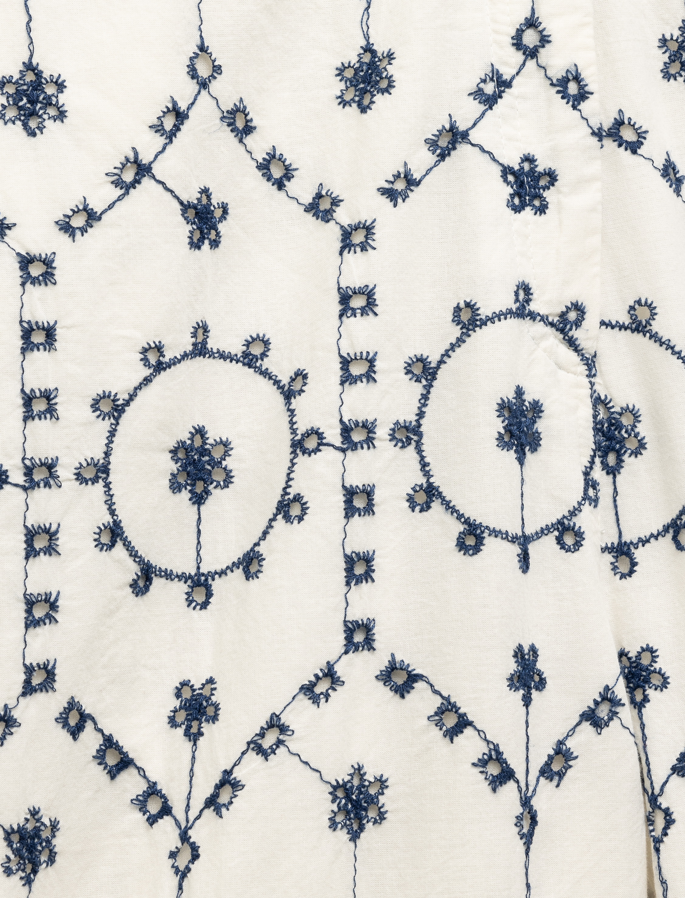   Pamuklu Astarlı Fistolu Yüksek Bel Düz Kısa Paça Brodeli Pantolon