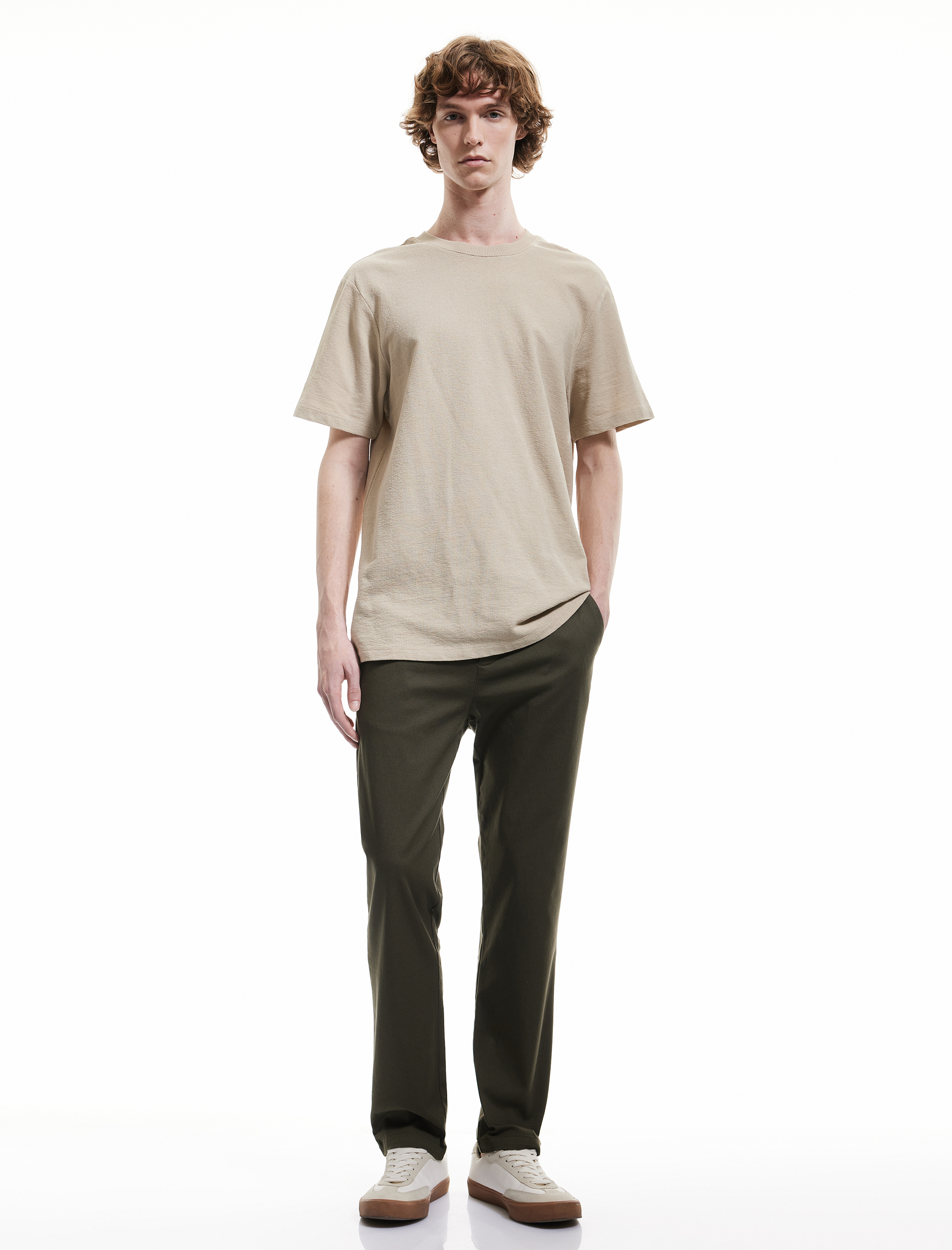   Pamuklu Cep Detaylı Slim Fit Chino Pantolon