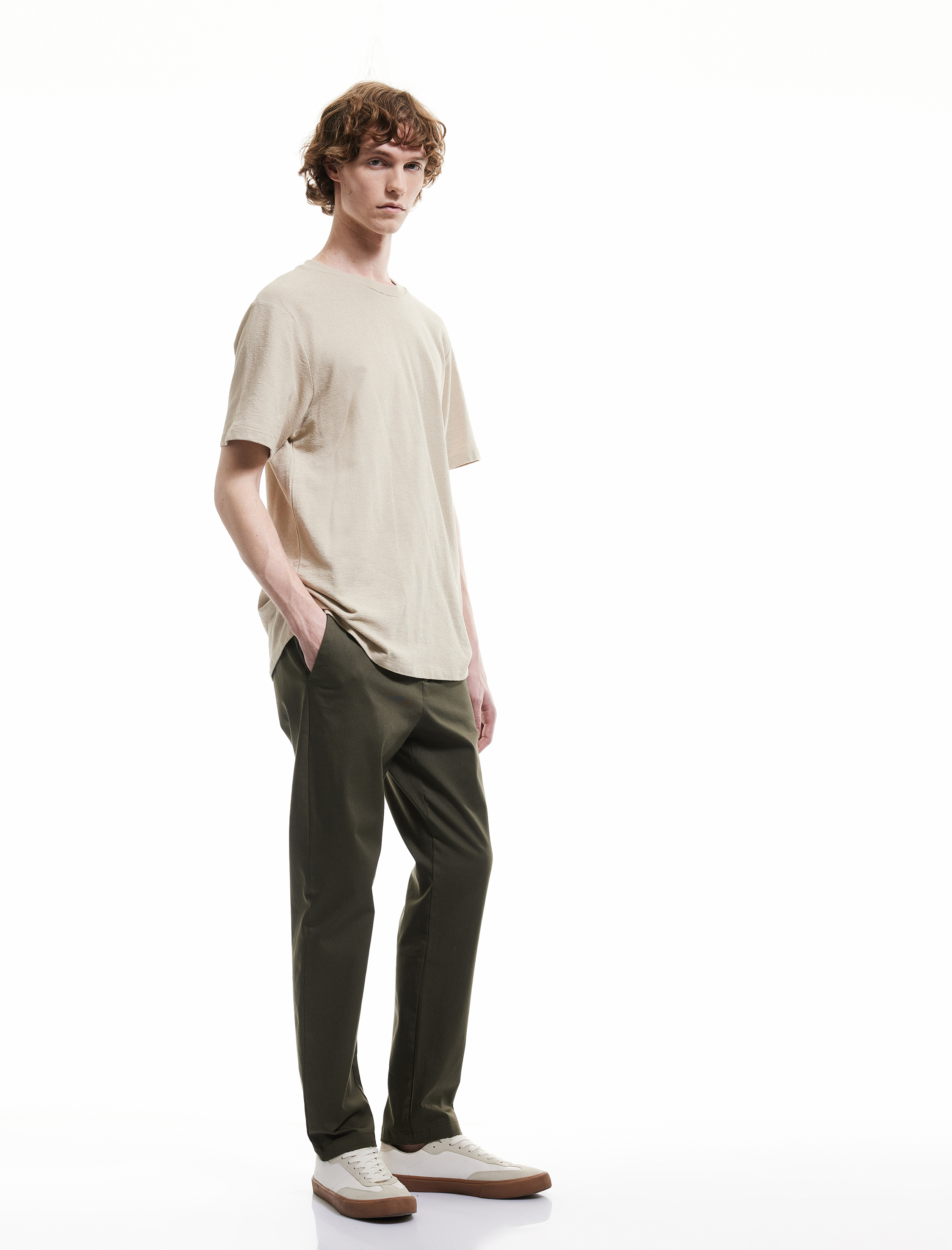   Pamuklu Cep Detaylı Slim Fit Chino Pantolon