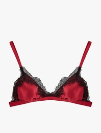 Balensiz Dantelli Saten Sütyen