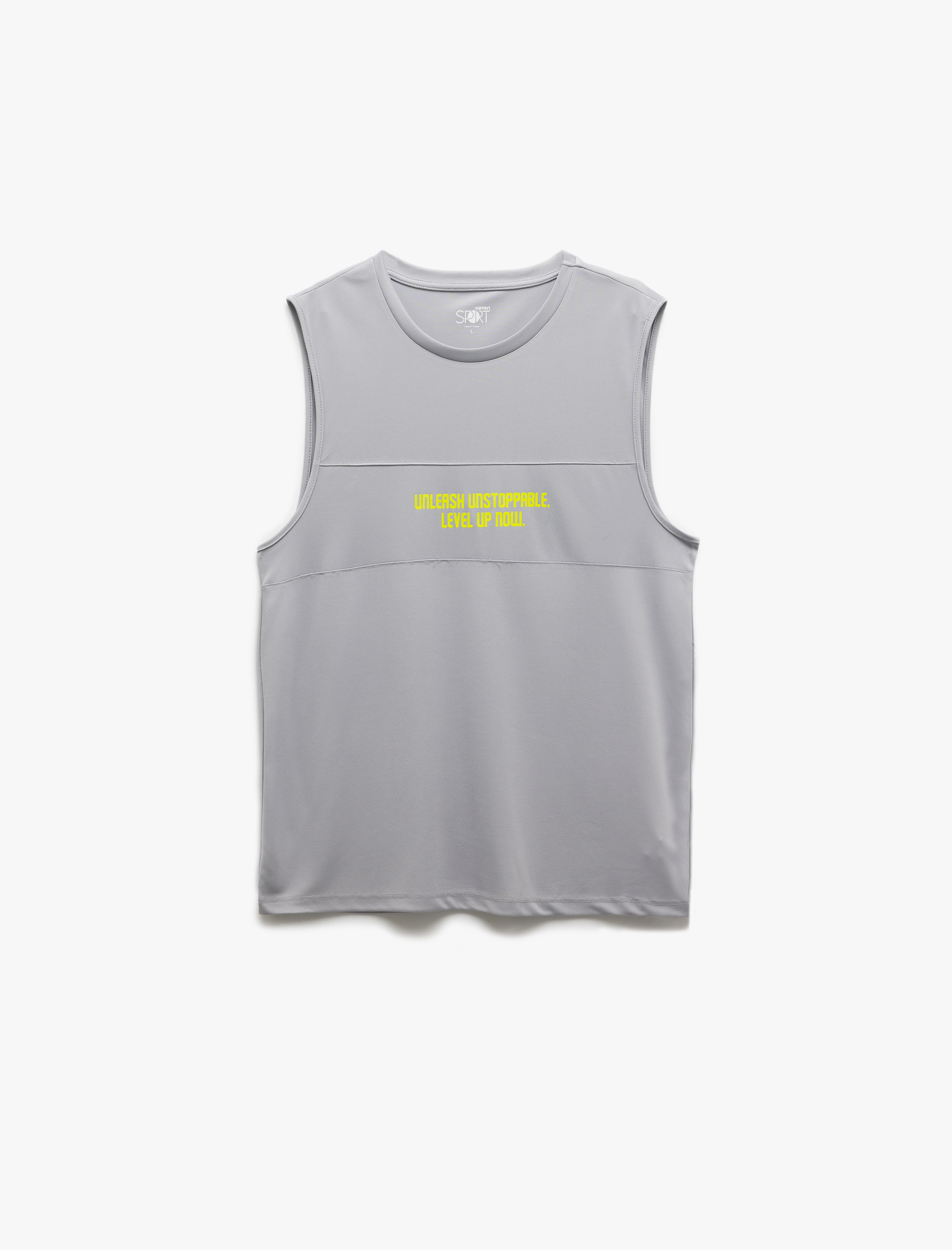   Baskılı Bisiklet Yaka Kolsuz Sporcu Atleti