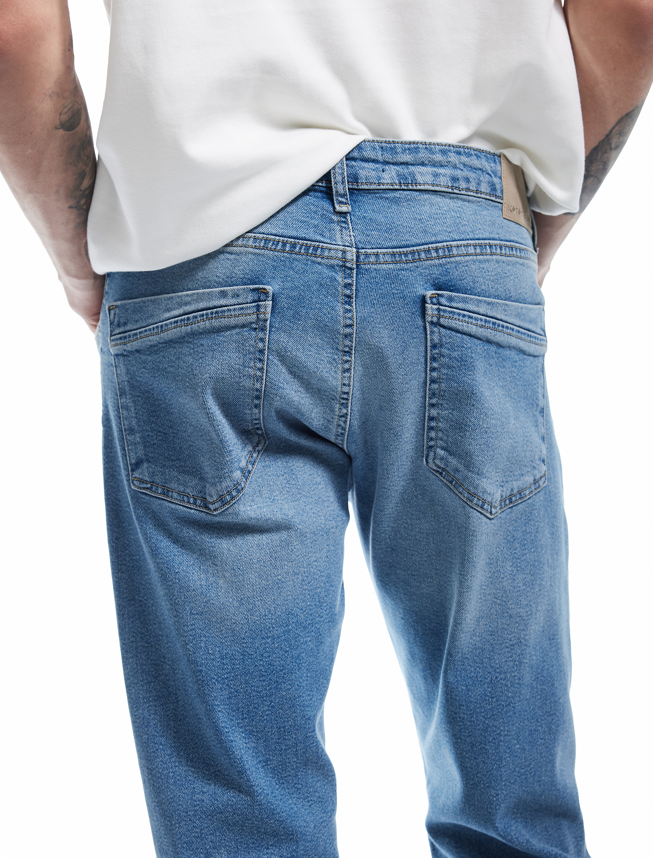   Pamuklu Normal Bel Straight Fit Jean Pantolon - Mark Jean