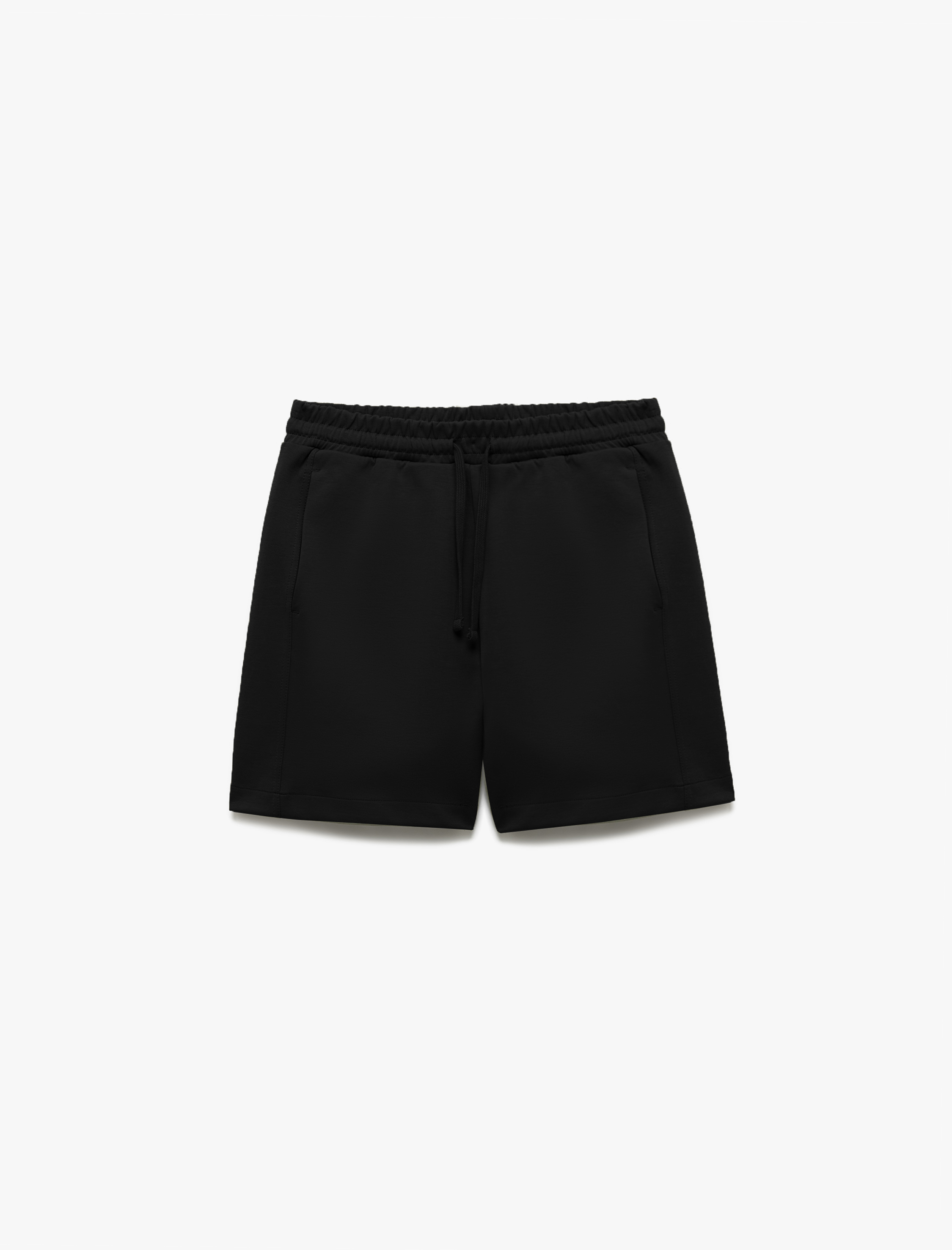   Dikiş Detaylı Cepli Pamuklu Beli Bağcıklı Kısa Şort