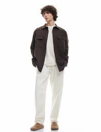 Beli Bağcıklı Cep Detaylı Pamuklu Bol Baggy Jean Pantolon