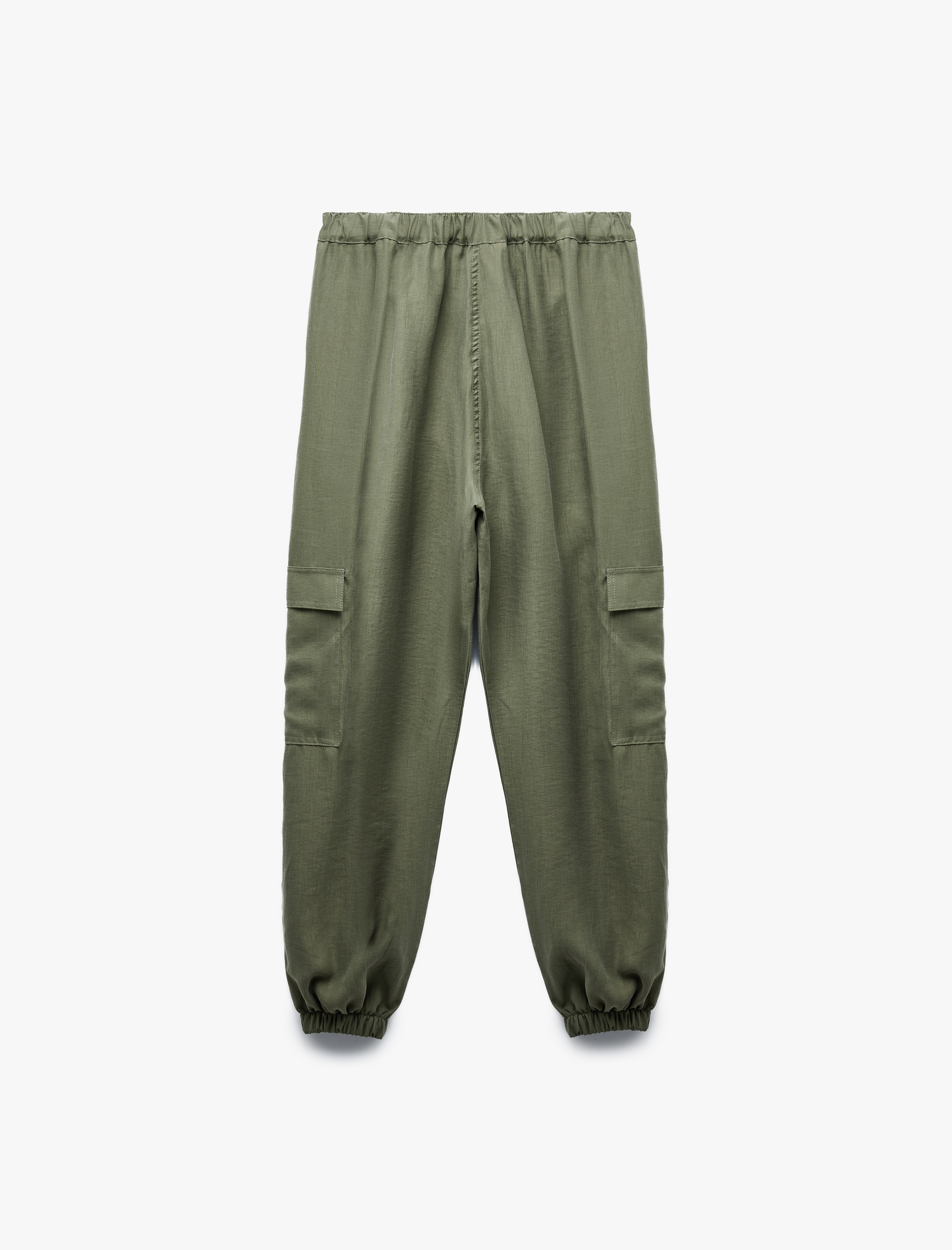   Kargo Cepli Düğmeli Lastikli Paça Jogger Pantolon