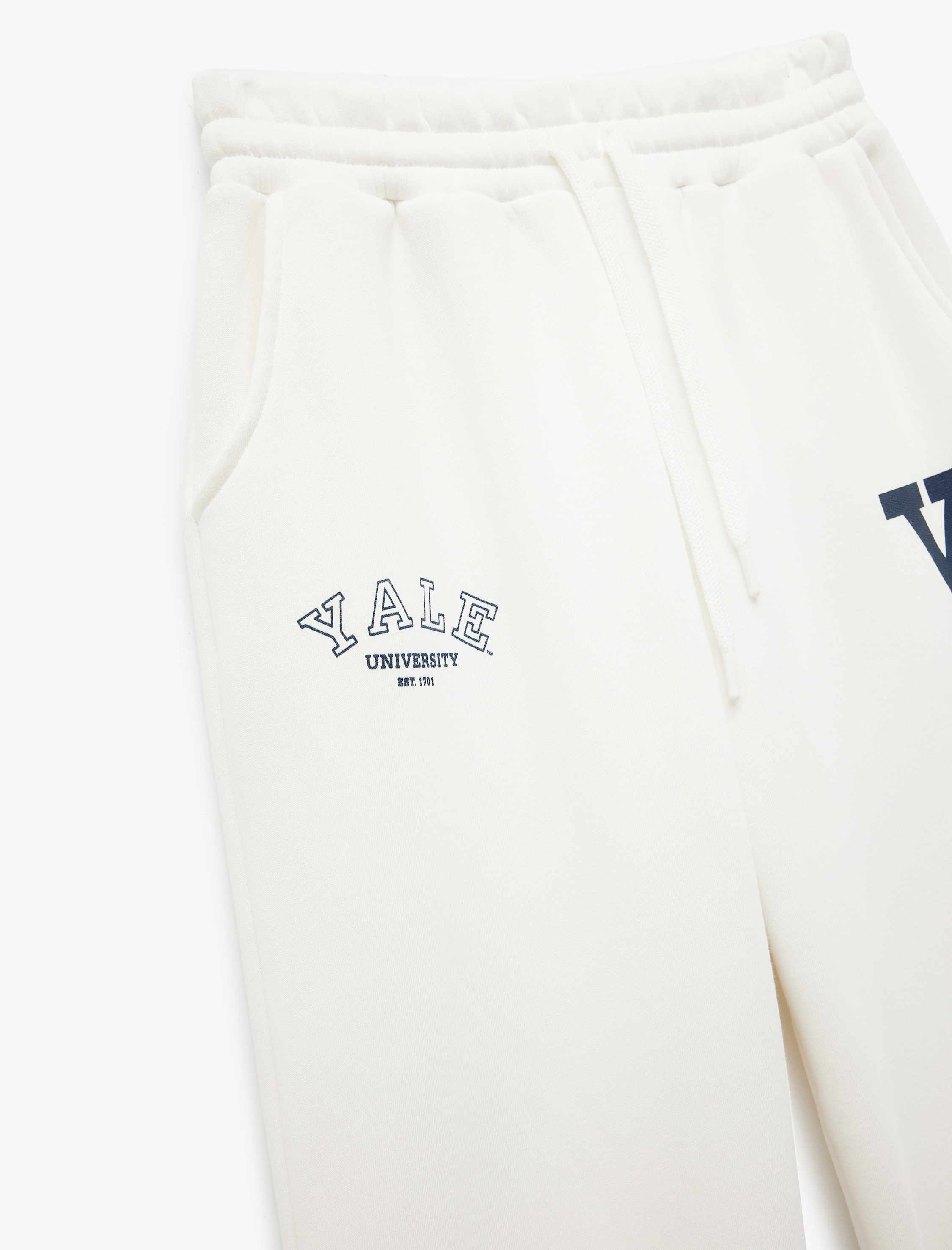   Üç İplik Şardonlu Lisanslı Yale Baskılı Cepli Jogger Eşofman Altı