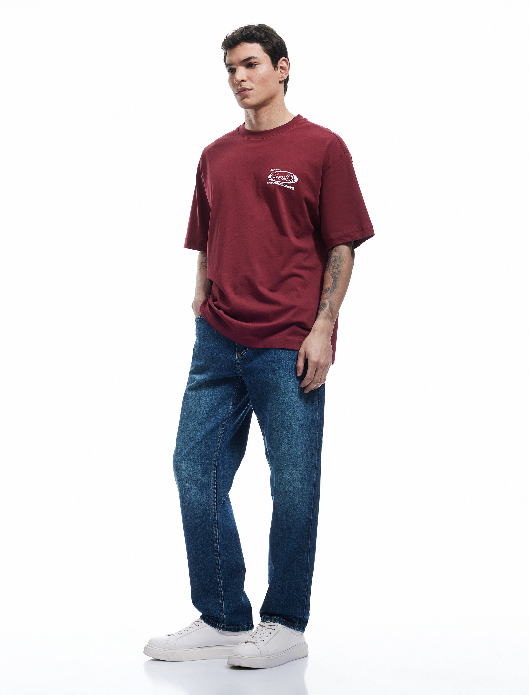   Pamuklu Normal Bel Vintage Straight Fit Jean Pantolon