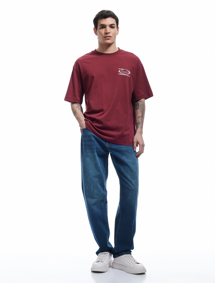  Pamuklu Normal Bel Vintage Straight Fit Jean Pantolon