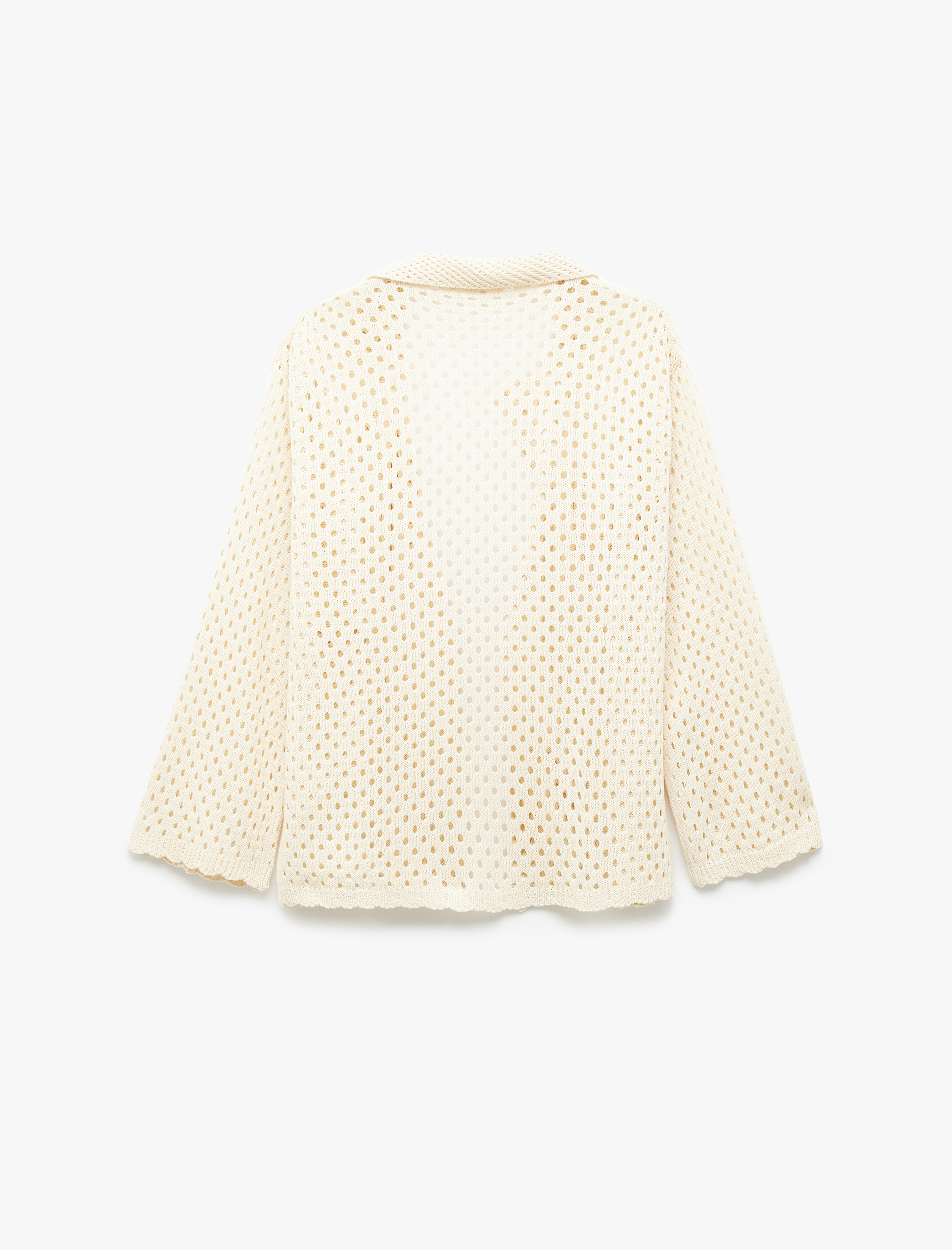   Koton X Sima Tarkan -  Ajurlu Uzun Kollu Cepli Kroşe Ceket