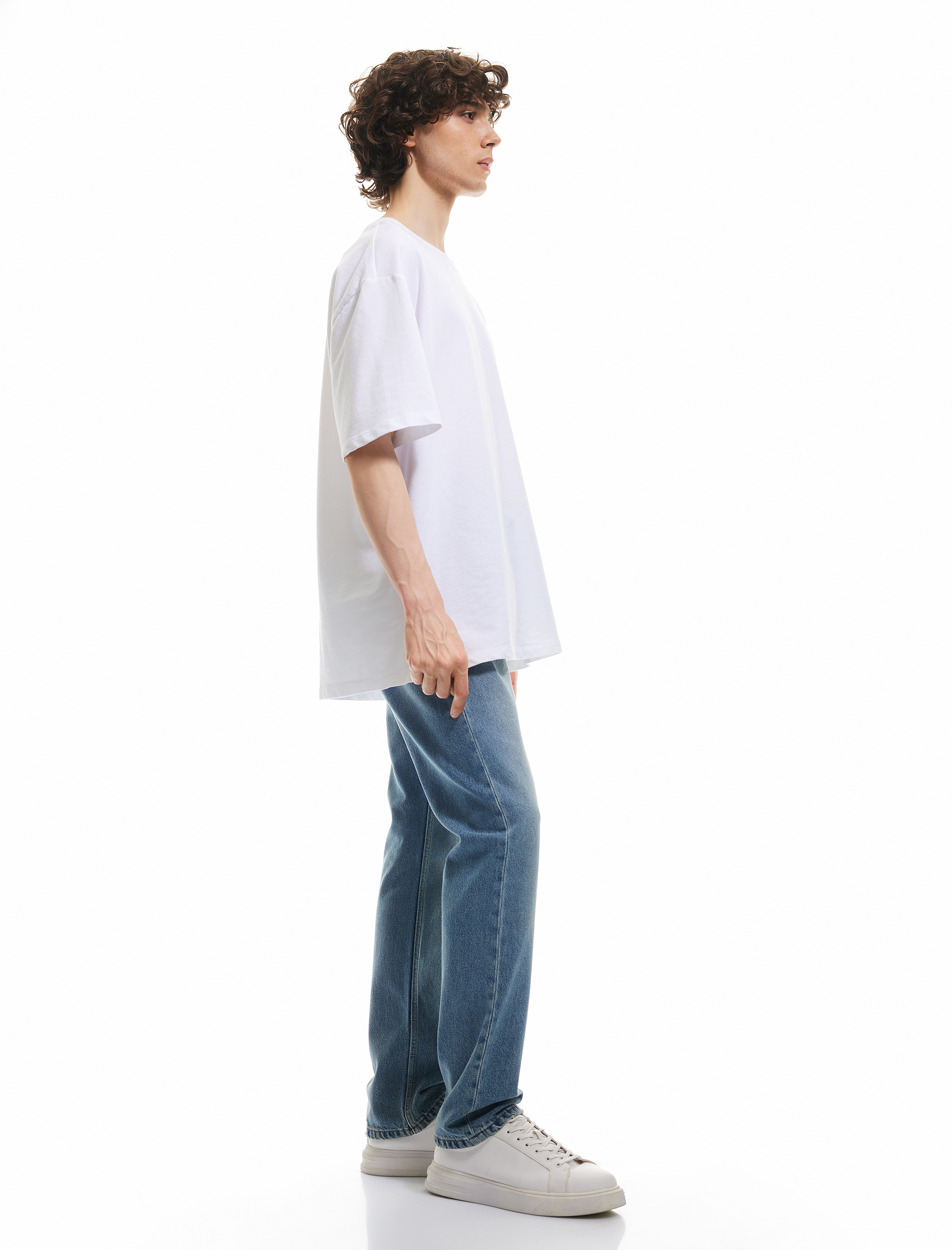   Pamuklu Normal Bel Straight Fit Jean Pantolon - Mark Jean