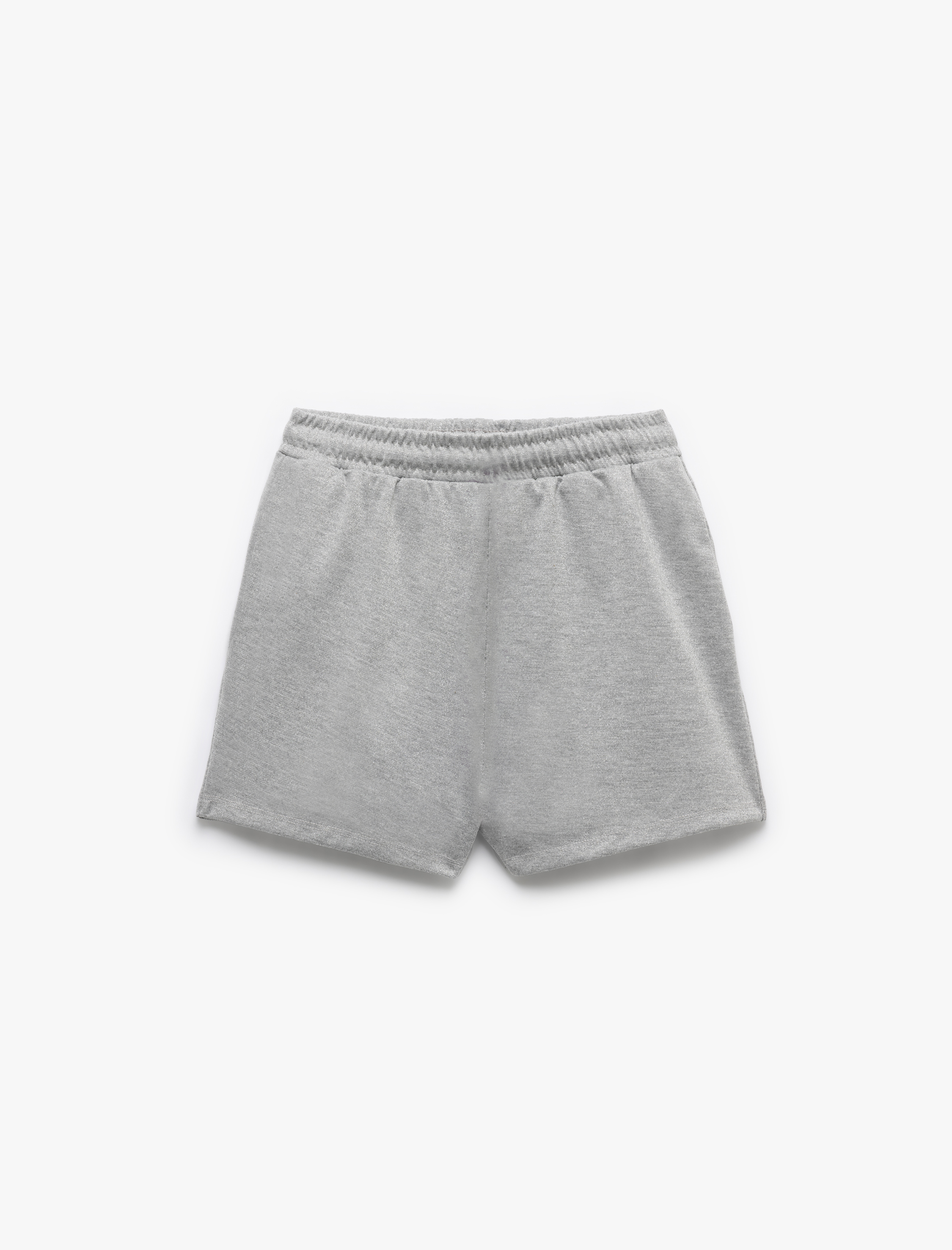   Beli Bağcıklı Nakışlı Dar Kesim Cepli Mini Şort