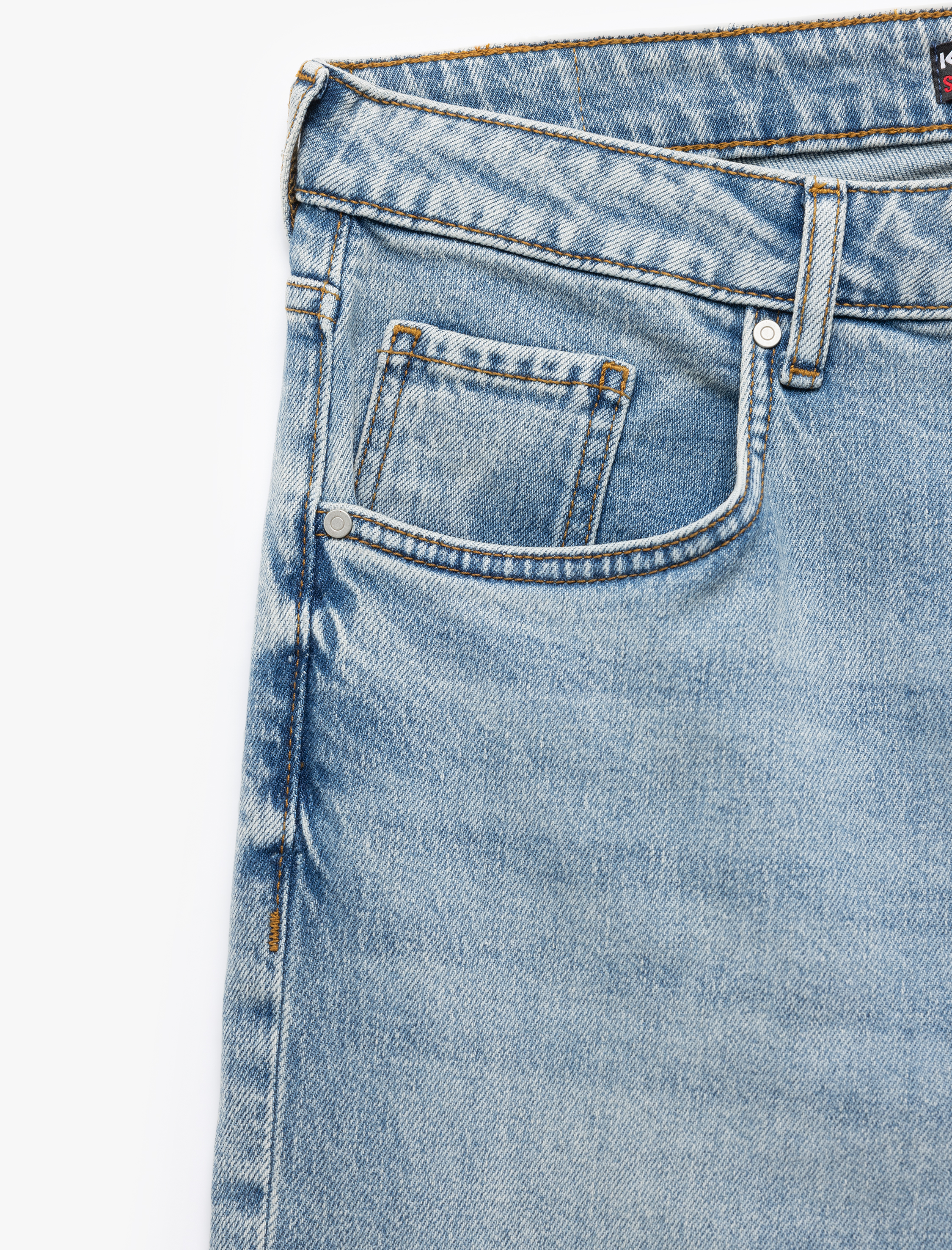   Düğmeli Pamuklu Normal Bel Straight Fit Jean Pantolon - Mark Jean