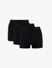 Pamuklu Basic Erkek 3'lü Boxer Seti