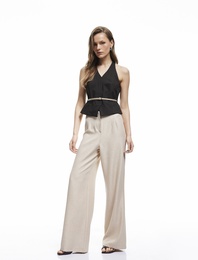 Rahat Kalıp Yüksek Bel Palazzo Pantolon