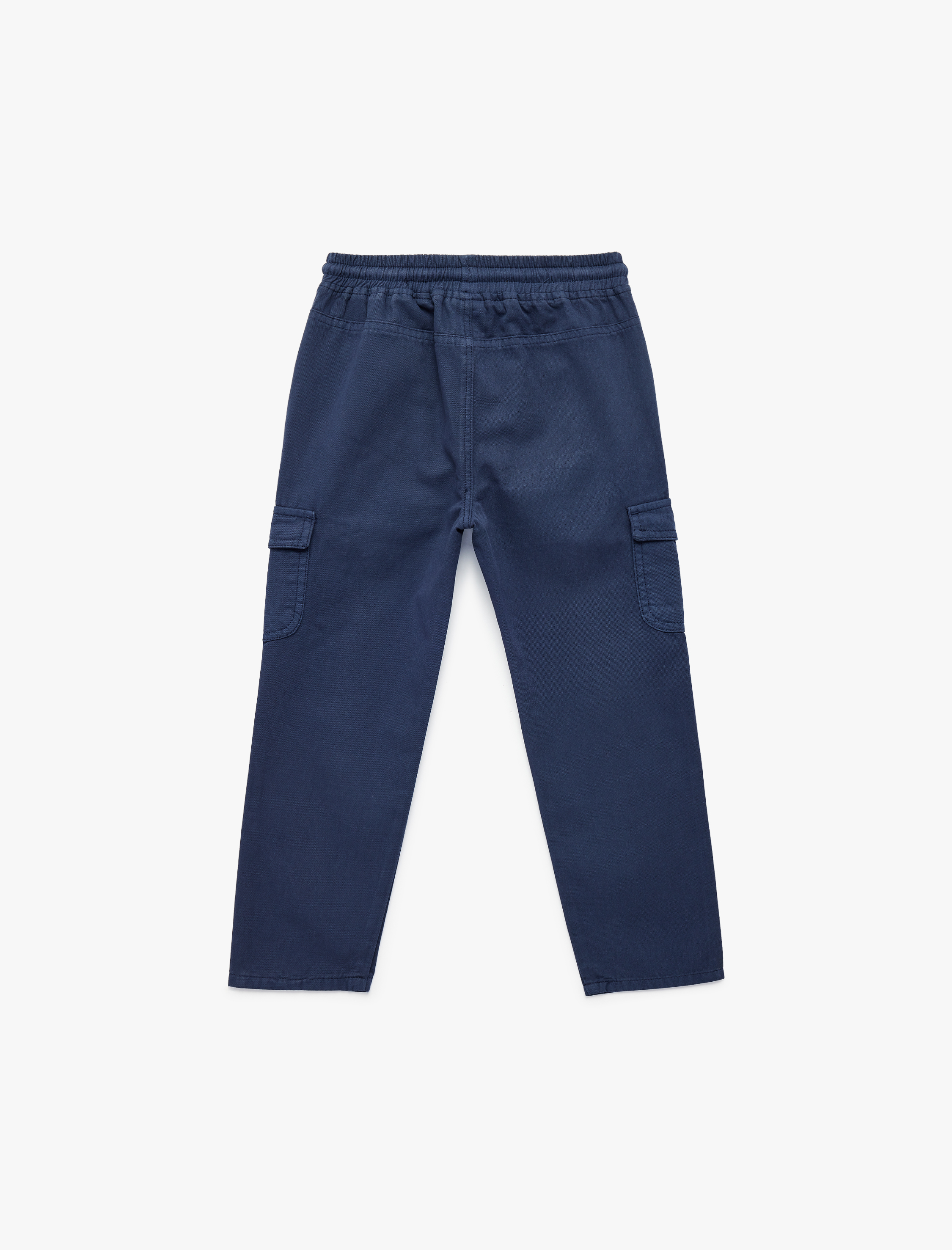  Erkek Bebek Pamuklu Beli Bağcıklı Gabardin Kargo Pantolon