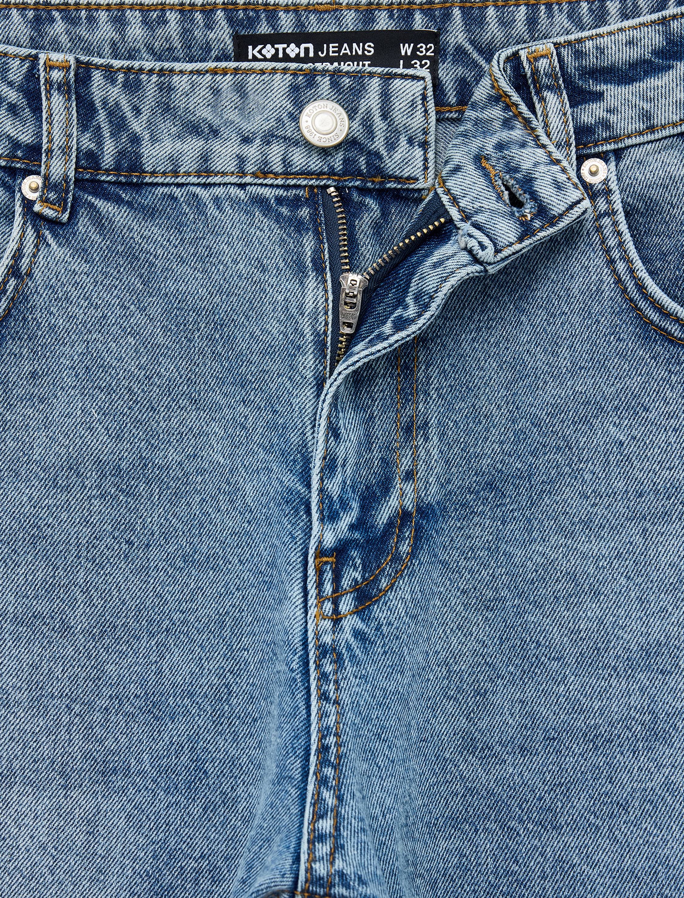   Pamuklu Normal Bel Vintage Straight Jean Pantolon