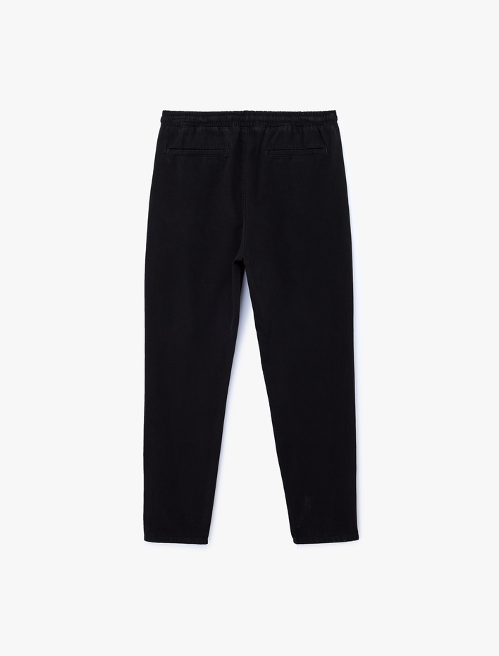  Pamuklu Regular Fit Cepli Beli Bağcıklı Pantolon