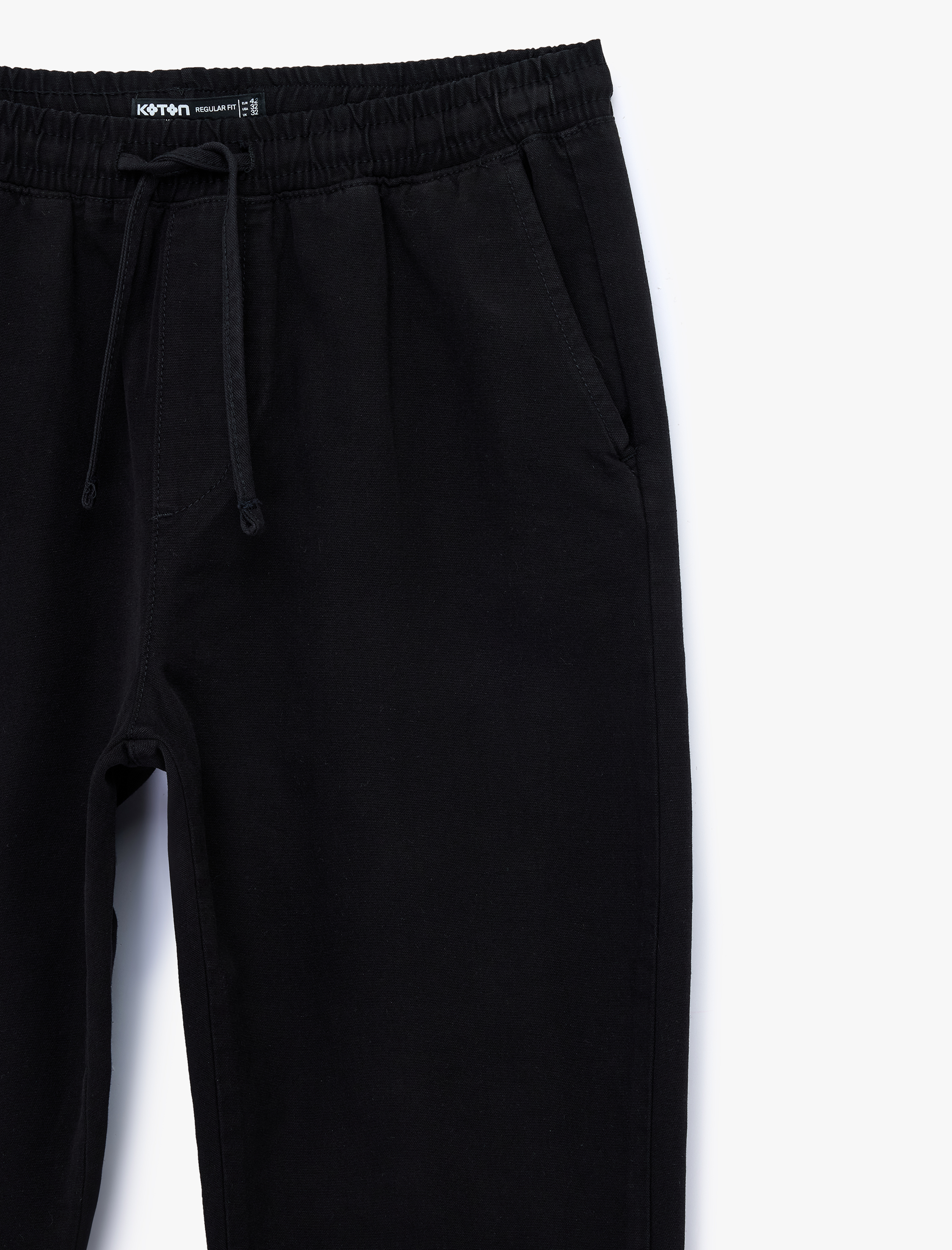   Pamuklu Regular Fit Cepli Beli Bağcıklı Pantolon