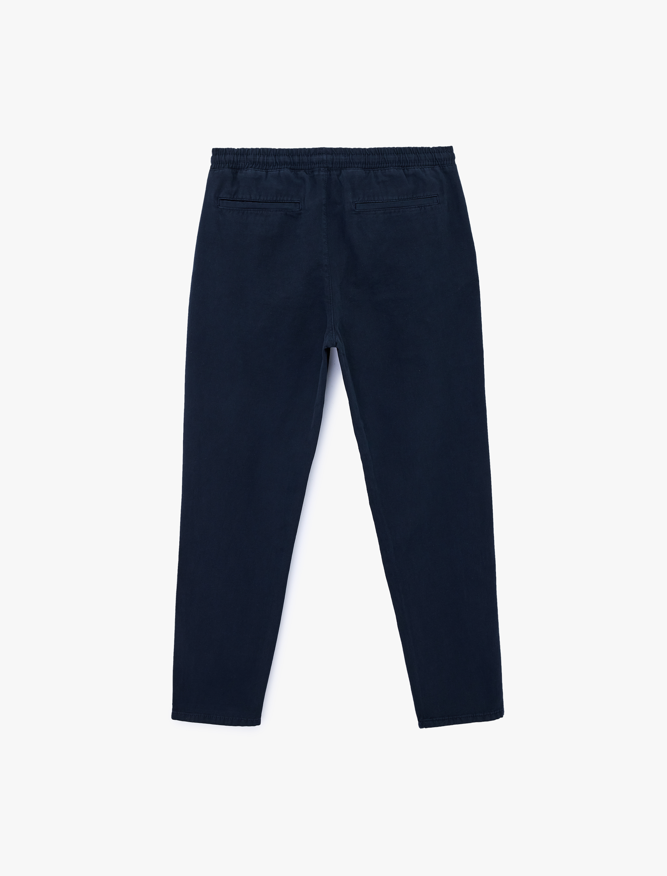   Pamuklu Regular Fit Cepli Beli Bağcıklı Pantolon