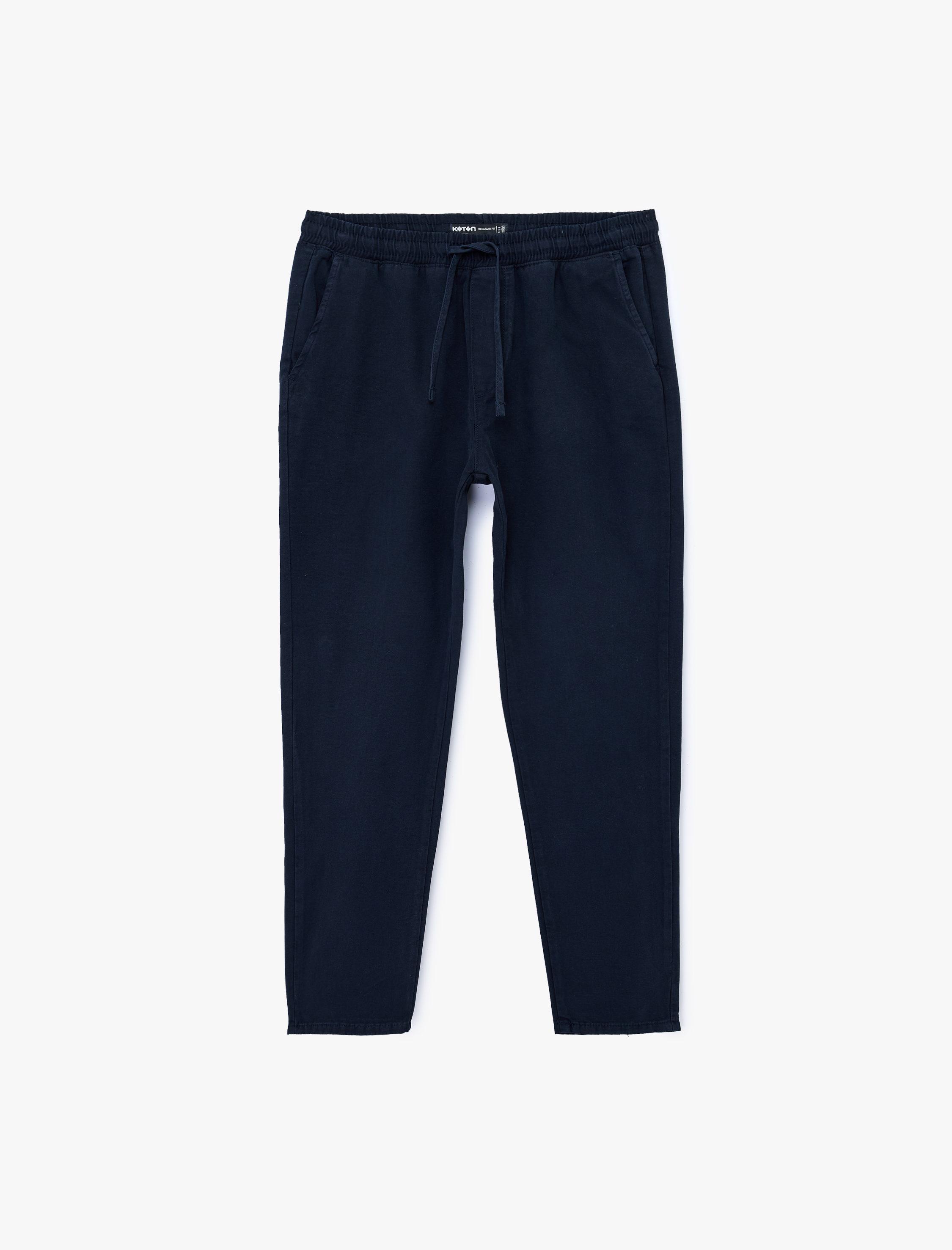   Pamuklu Regular Fit Cepli Beli Bağcıklı Pantolon