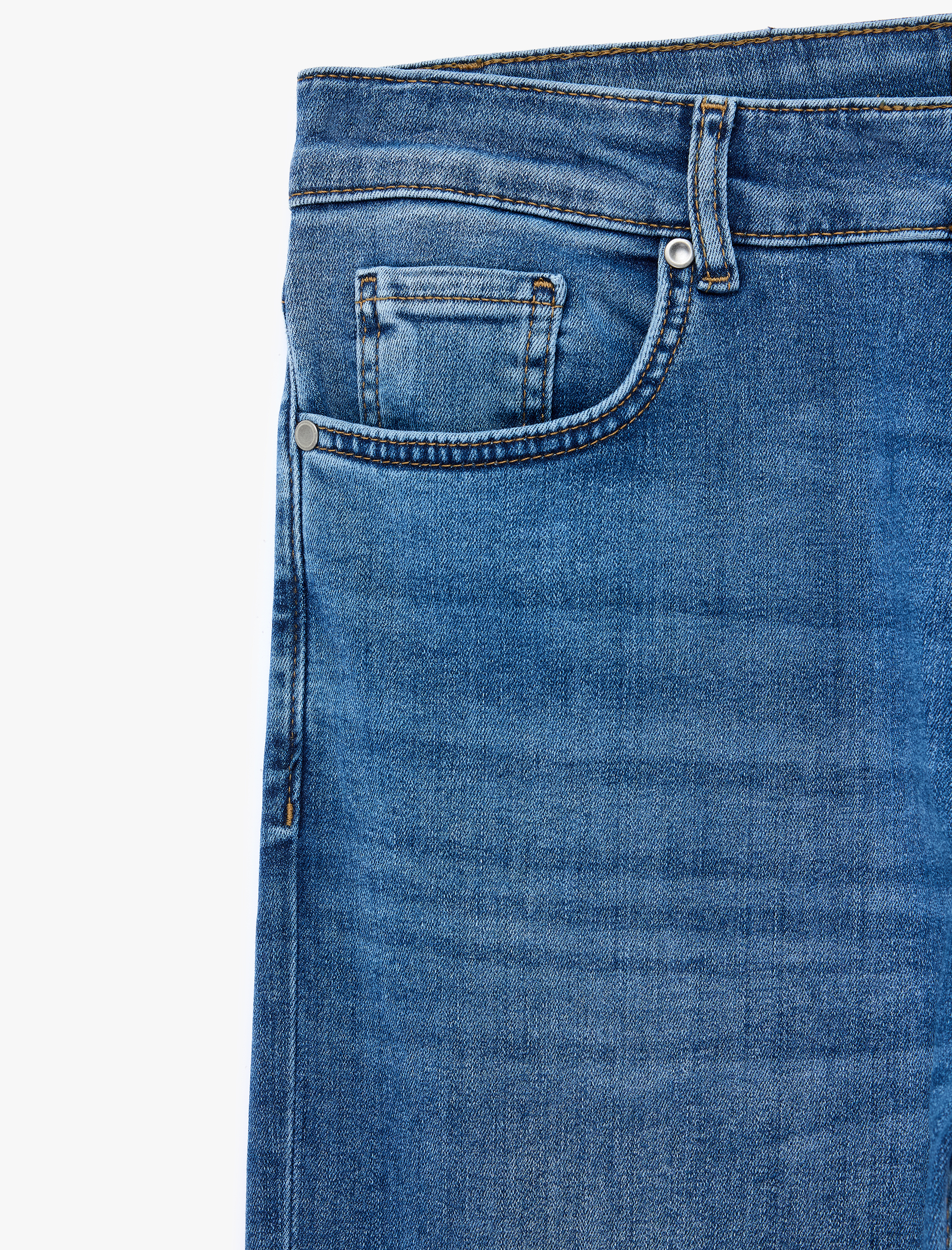   Normal Bel Pamuklu Slim Fit Jean Pantolon - Brad Jean