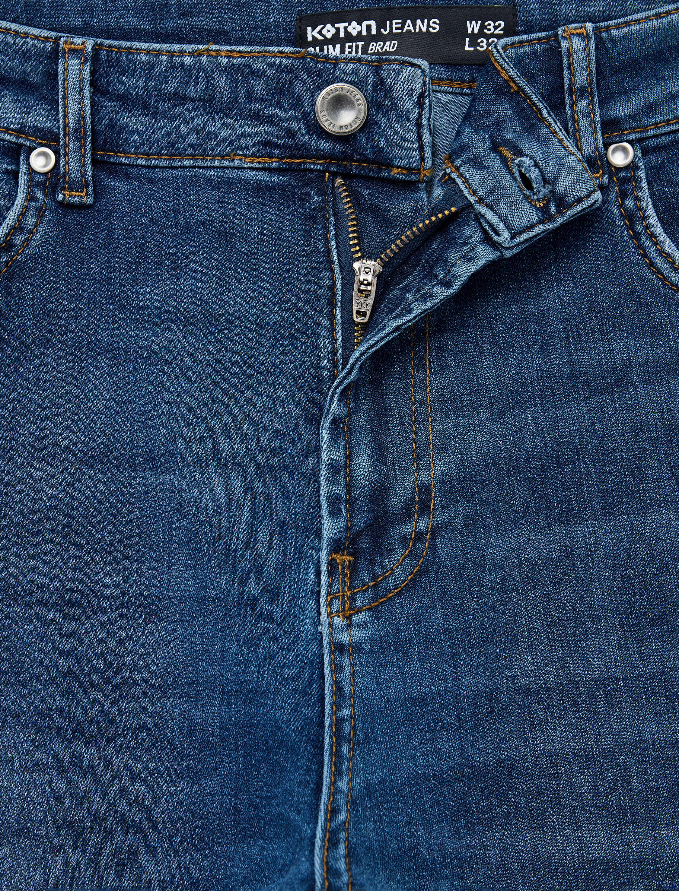   Normal Bel Pamuklu Slim Fit Jean Pantolon - Brad Jean