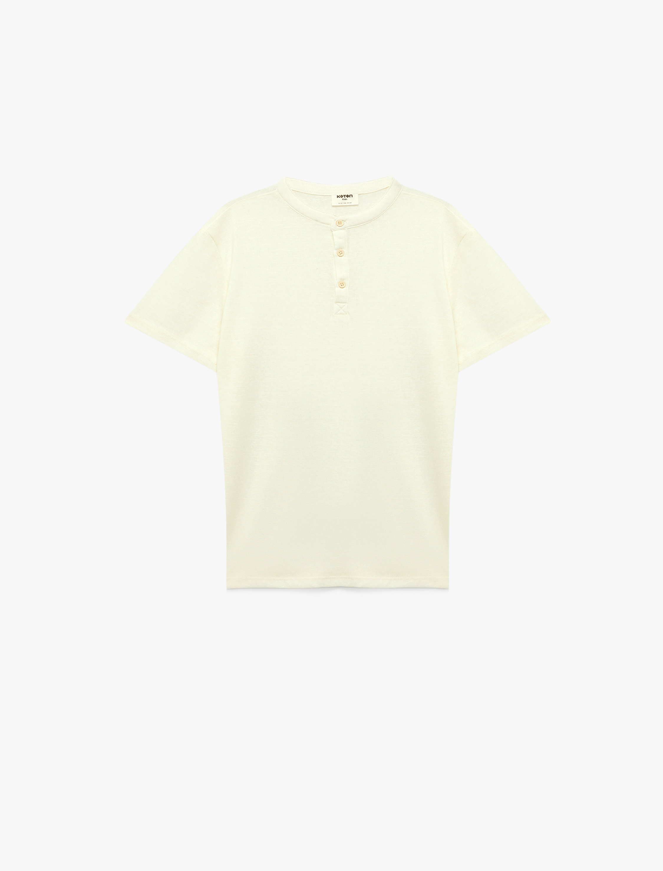  Erkek Çocuk Kısa Kollu Düğmeli Hakim Yaka Tişört