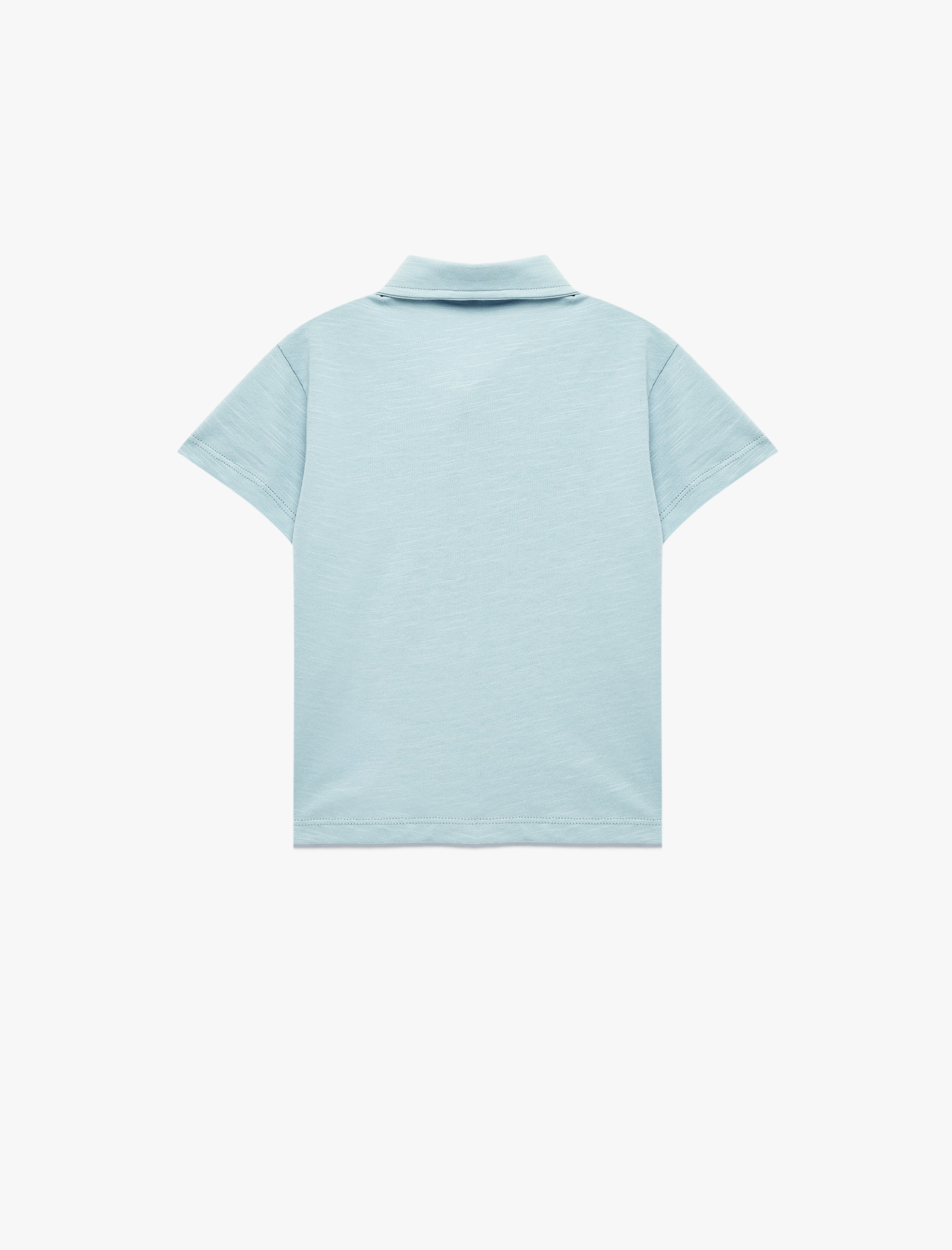  Erkek Bebek Pamuklu Düğmeli Kısa Kollu Polo Yaka Tişört