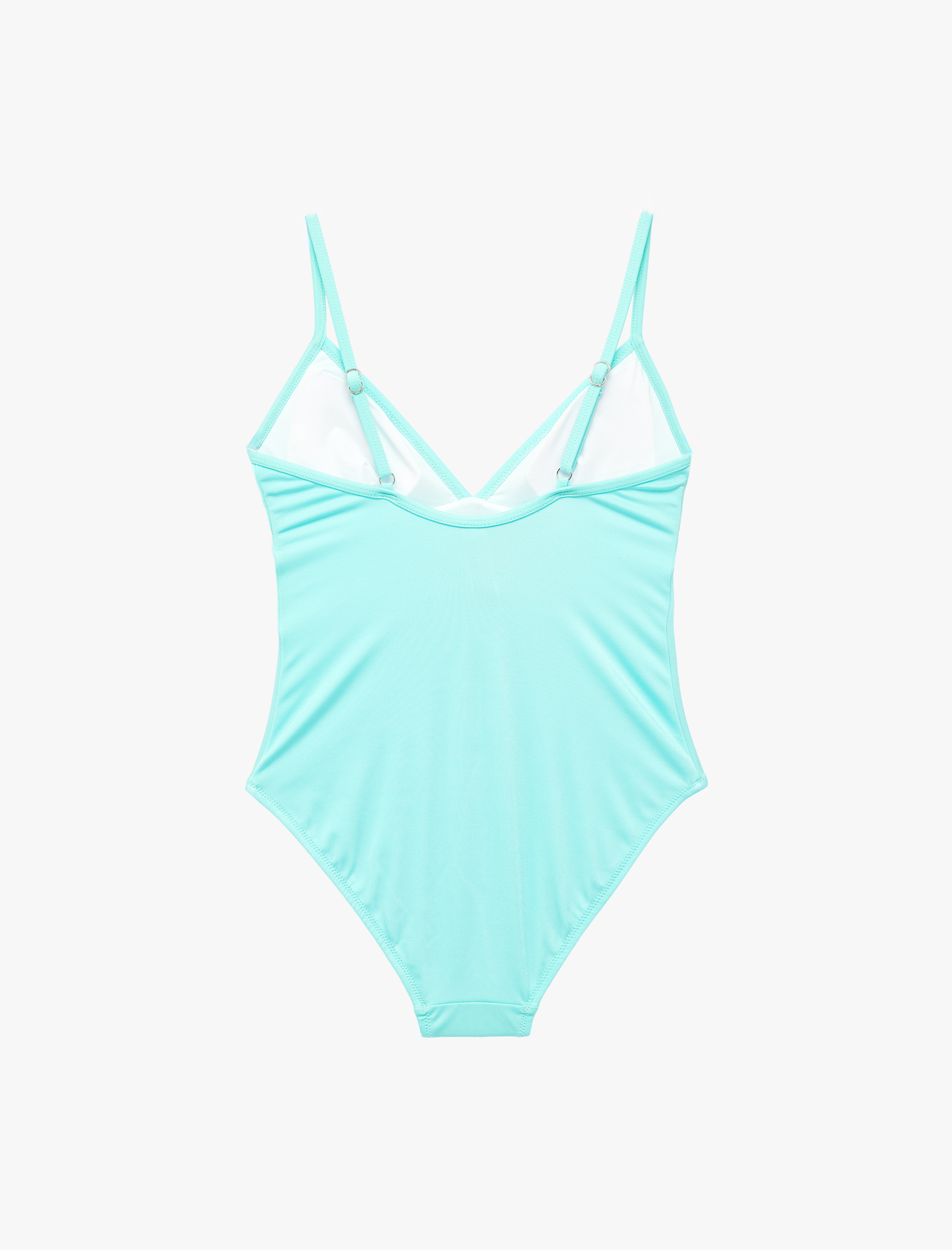   V Yaka İnce Askılı Mayo