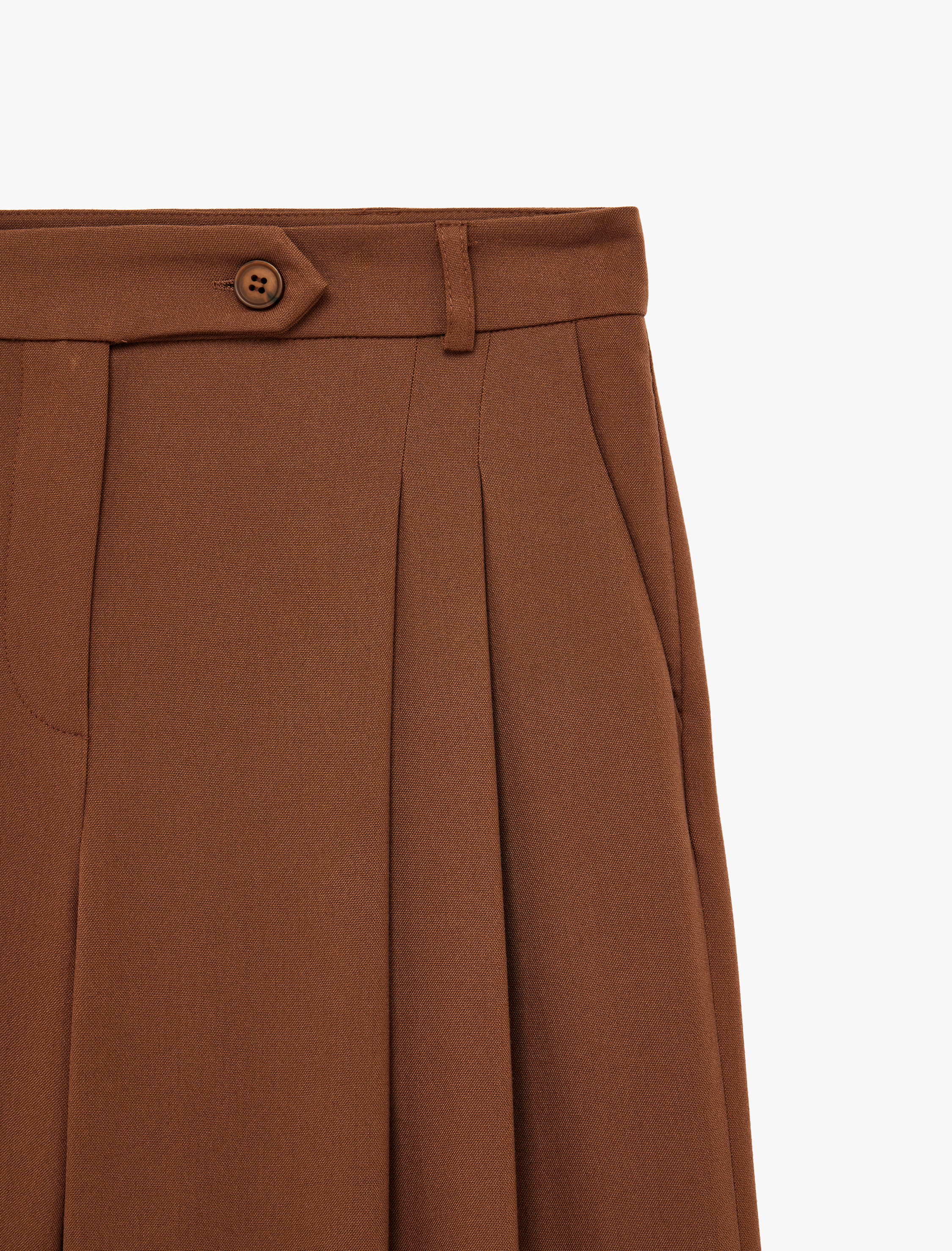   Pile Detaylı Palazzo Pantolon