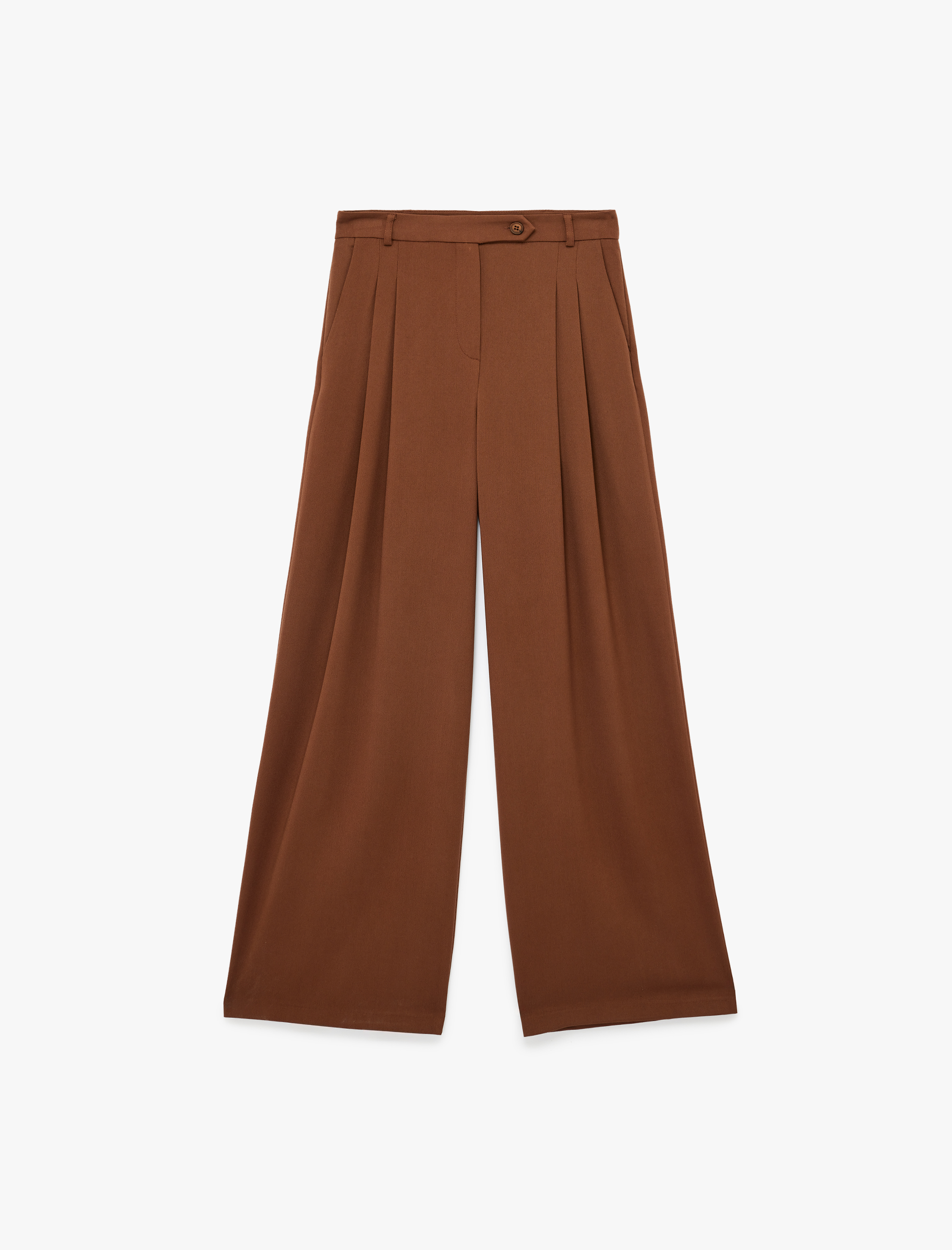   Pile Detaylı Palazzo Pantolon