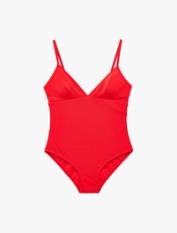 V Yaka Ayarlanabilir Askılı Mayo