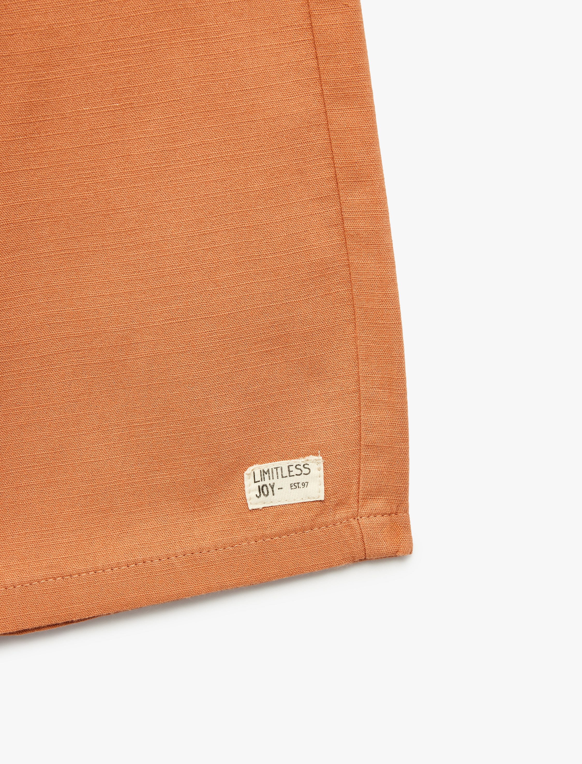  Erkek Çocuk Beli Bağcıklı Cepli Pamuklu Şort