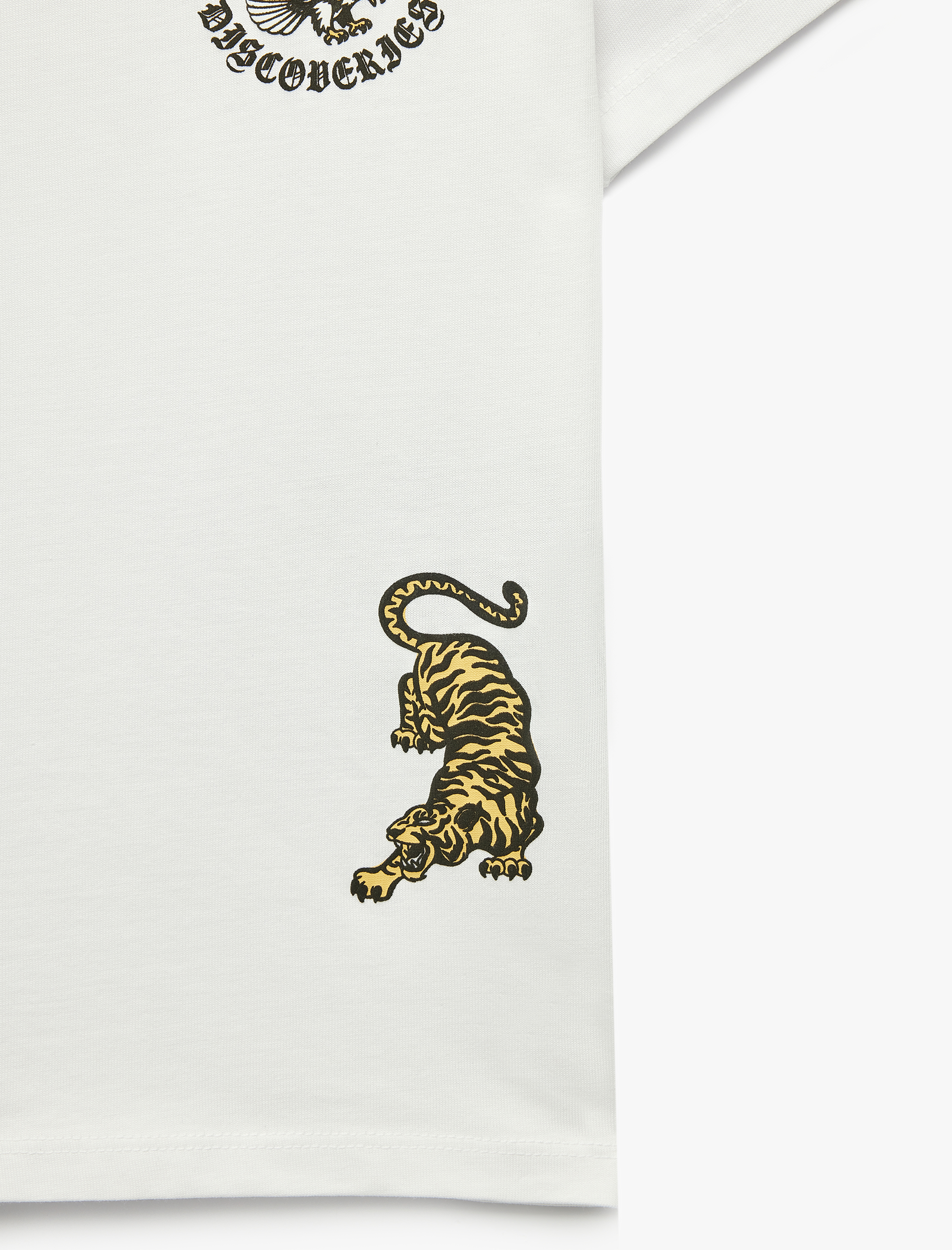  Erkek Çocuk Pamuklu Kısa Kollu Bisiklet Yaka Baskılı Tişört