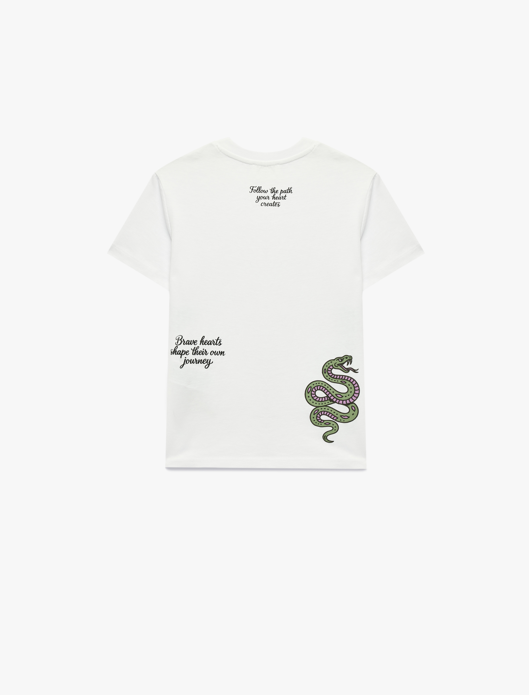  Erkek Çocuk Pamuklu Kısa Kollu Bisiklet Yaka Baskılı Tişört