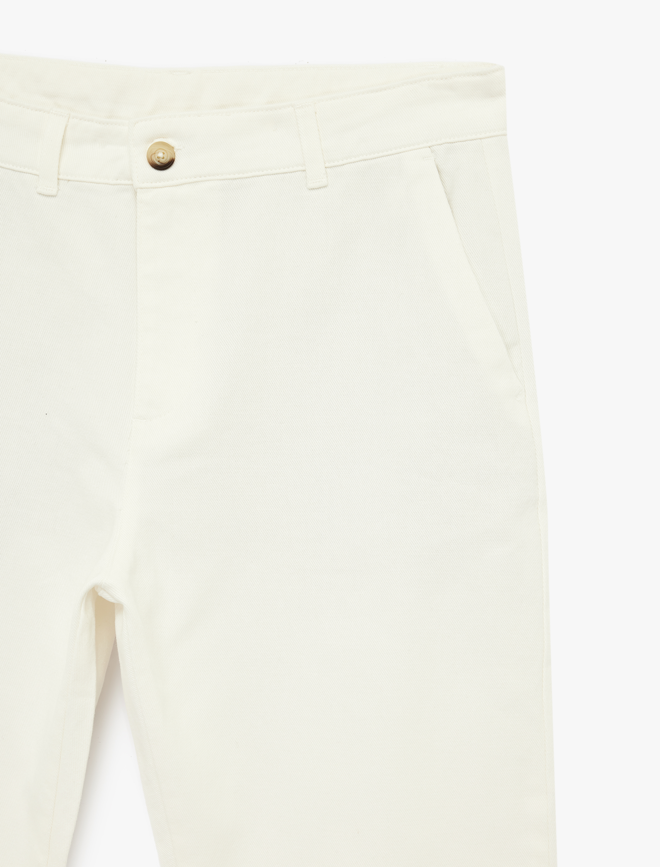   Düğmeli Cepli Pamuklu Regular Fit Pantolon